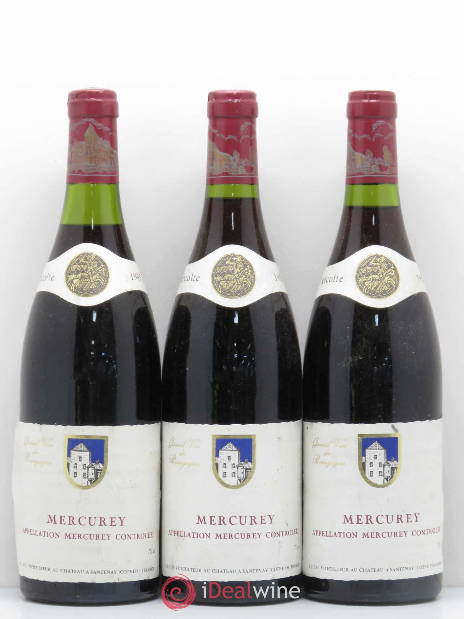 Mercurey Château de Santenay (sans prix de réserve) 1985 - Posten von 3 Flaschen - 0