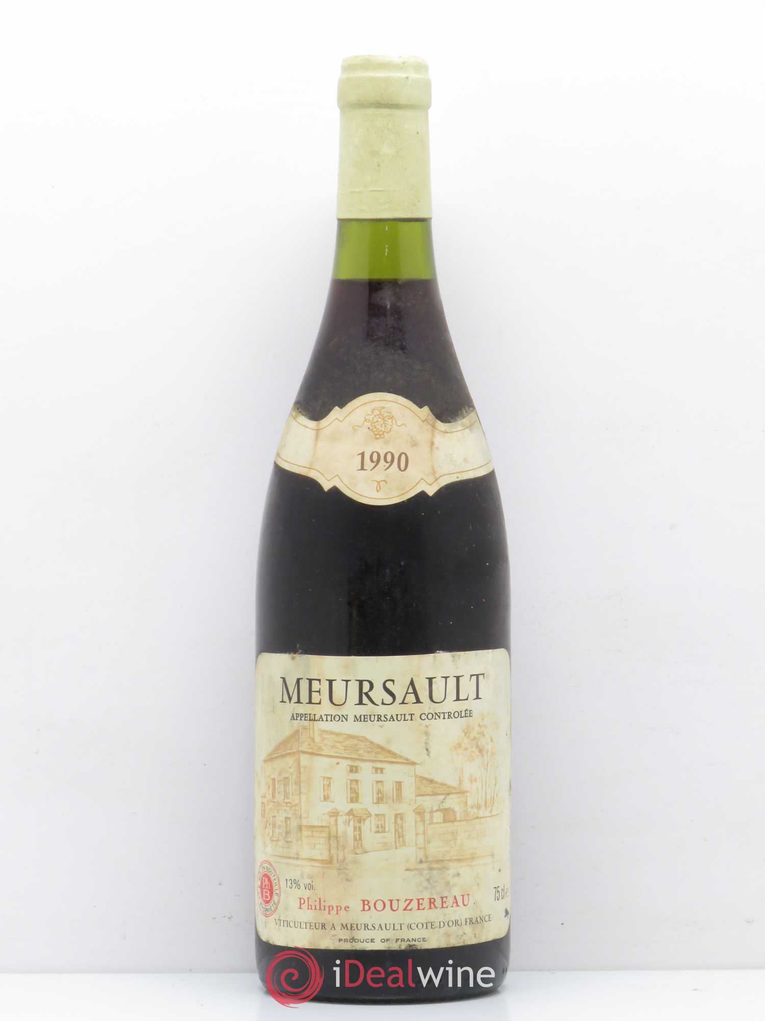 Meursault Philippe Bouzereau 1990 - Lot de 1 bouteille - 0