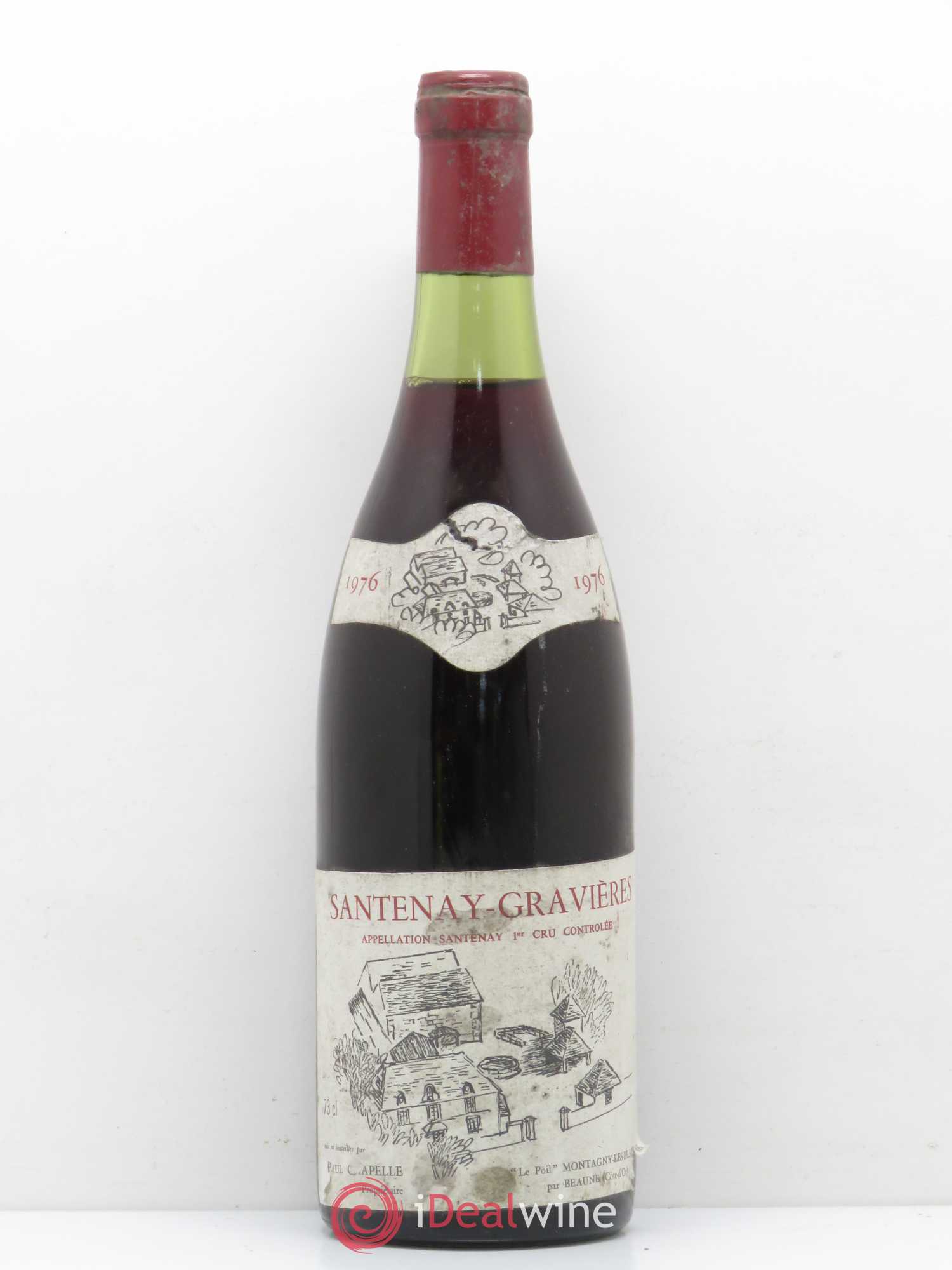 Santenay Gravieres Paul Chapelle 1976 - Lot de 1 bouteille - 0