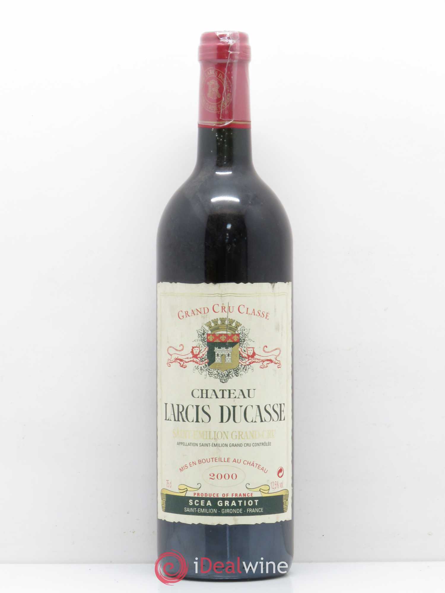 Château Larcis Ducasse 1er Grand Cru Classé B 2000 - Lot de 1 bouteille - 0