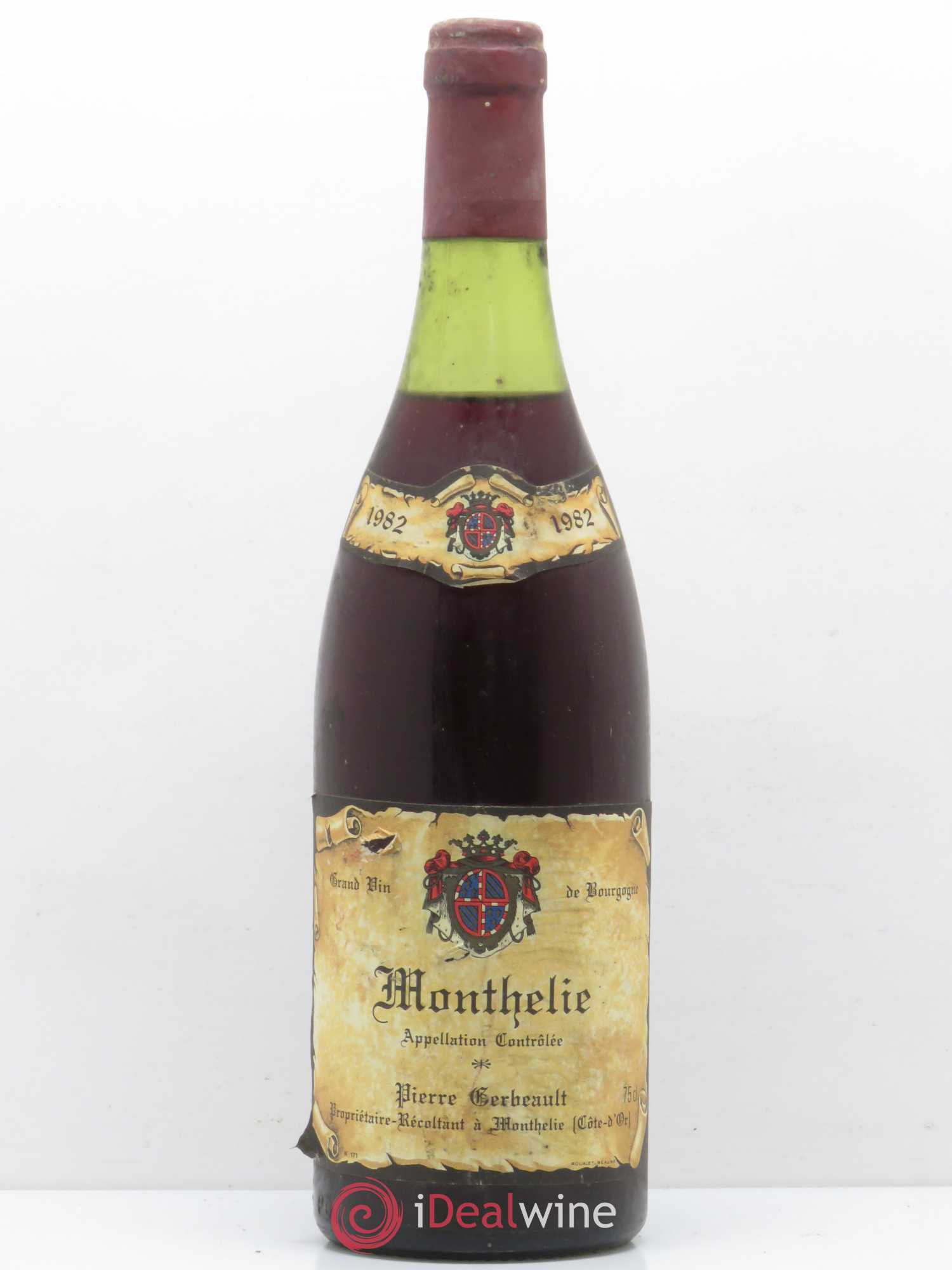 Monthélie Gerbeault 1982 - Lot de 1 bouteille - 0