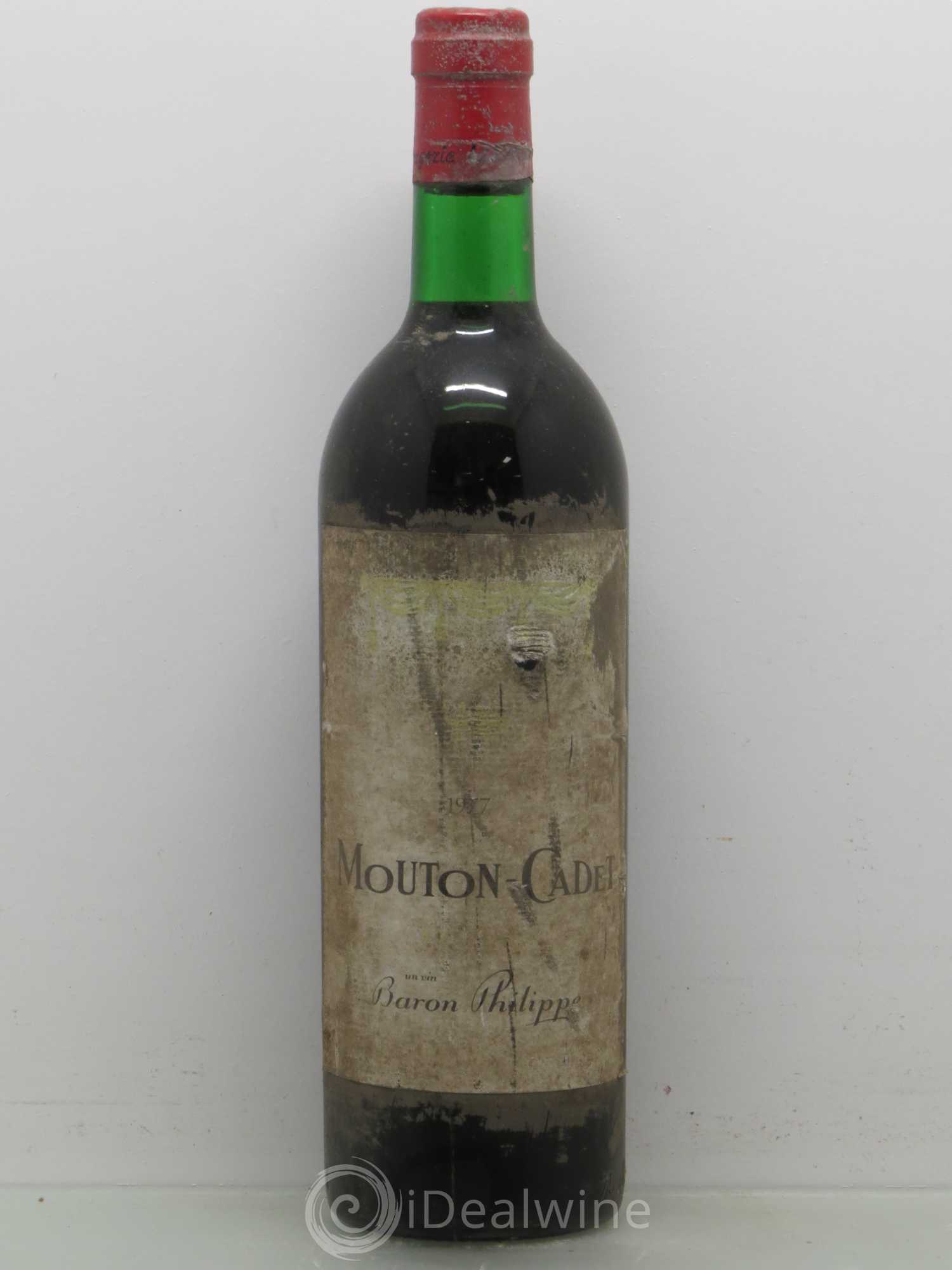 Château Mouton Cadet 1977 - Lot de 1 bouteille - 0