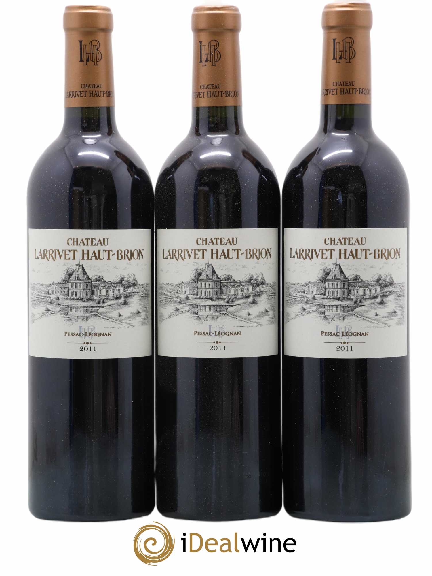Château Larrivet Haut-Brion 2011 - Lot of 12 bottles - 2