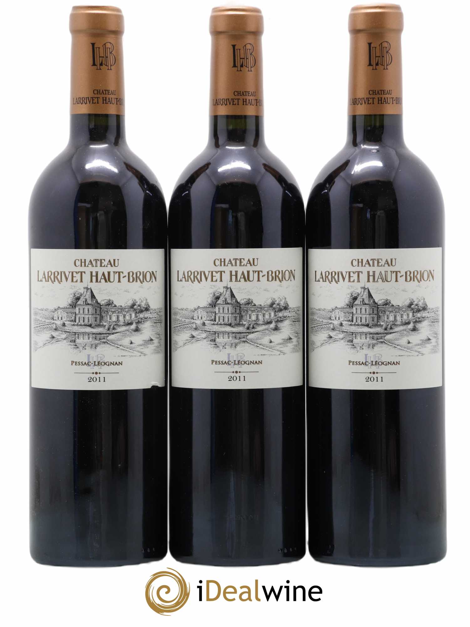 Château Larrivet Haut-Brion 2011 - Lot of 12 bottles - 3