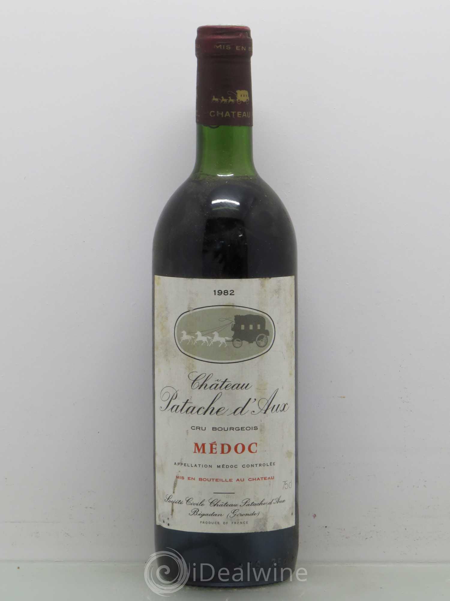 Château Patache d'Aux Cru Bourgeois 1982 - Lot de 1 bouteille - 0
