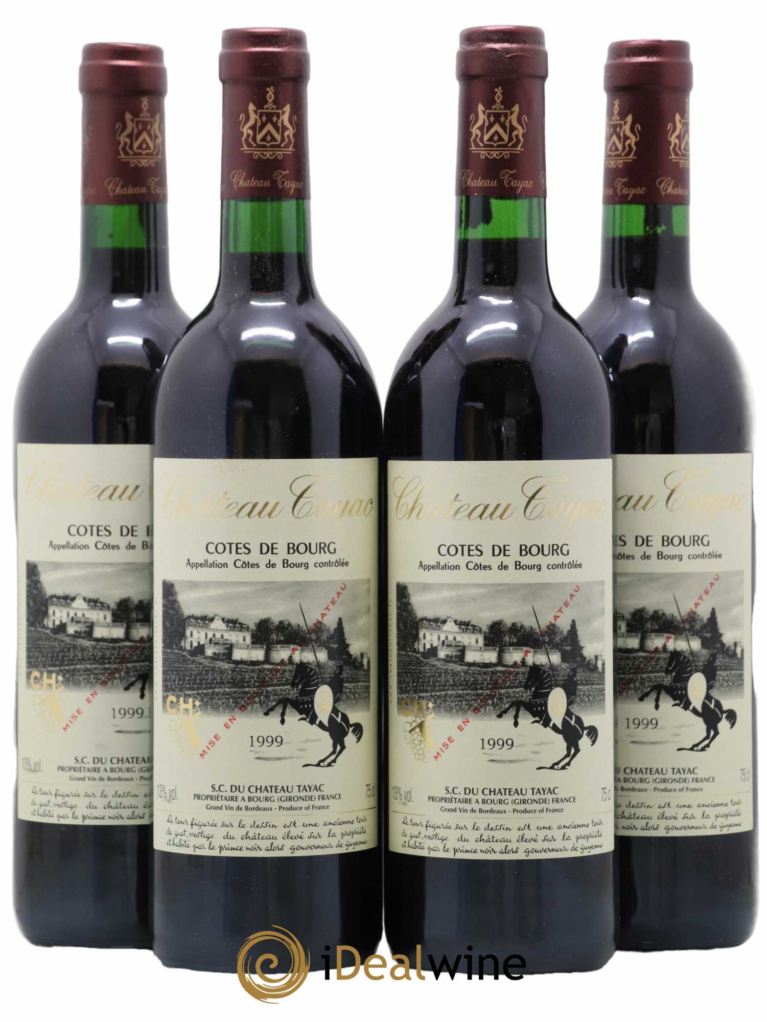 Château Tayac Cru Bourgeois (sans prix de réserve) 1999 - Lot de 4 bouteilles - 0