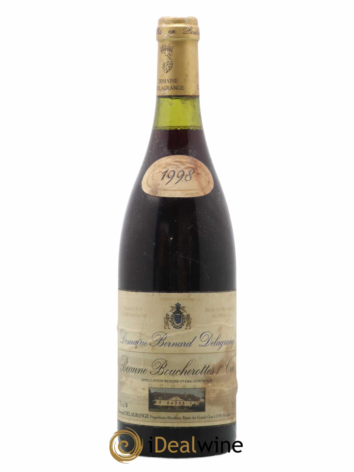 Beaune 1er Cru Boucherotte Domaine Bernard Delagrange 1998 - Posten von 1 Flasche - 0