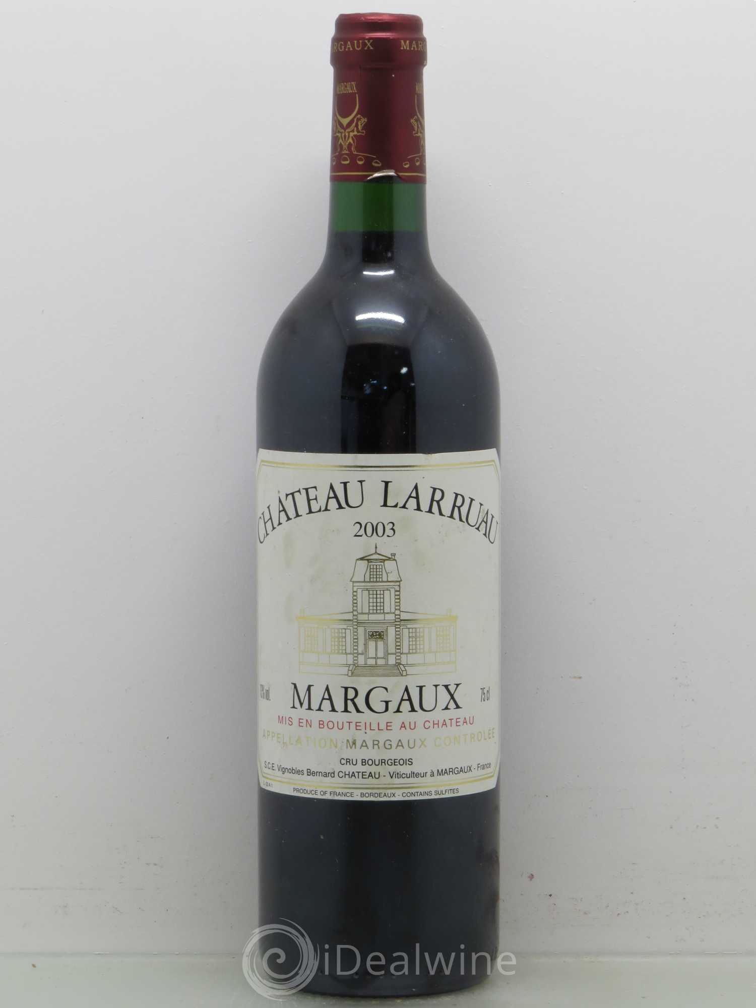 Château Larruau 2003 - Lot de 1 bouteille - 0