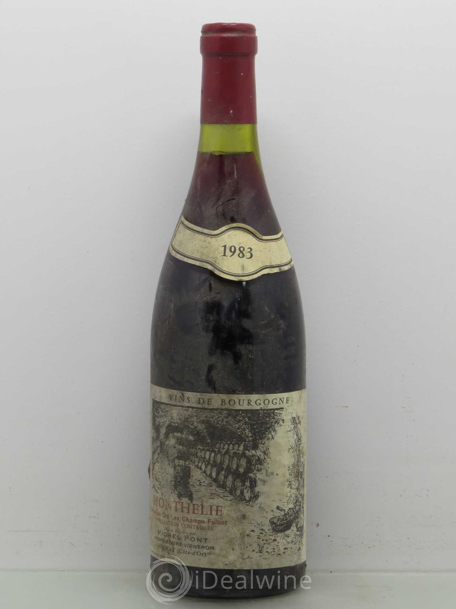 Monthélie 1er Cru Champ Fuillot Pont 1983 - Lot de 1 bouteille - 0