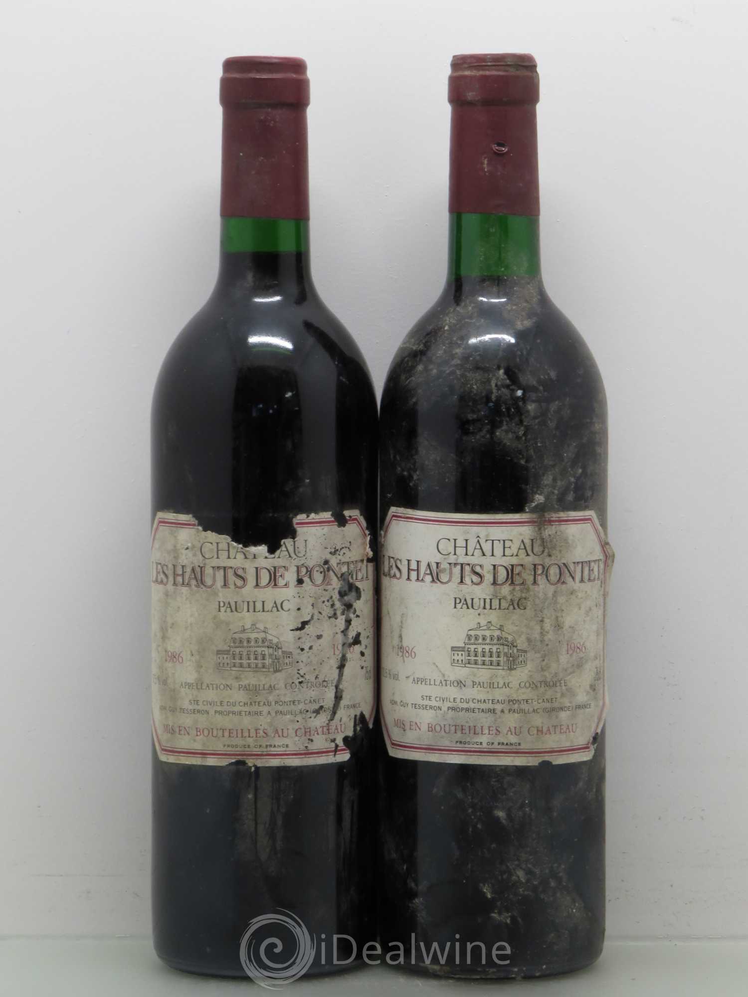 Les Hauts de Pontet-Canet Second Vin 1986 - Lot de 2 bouteilles - 0
