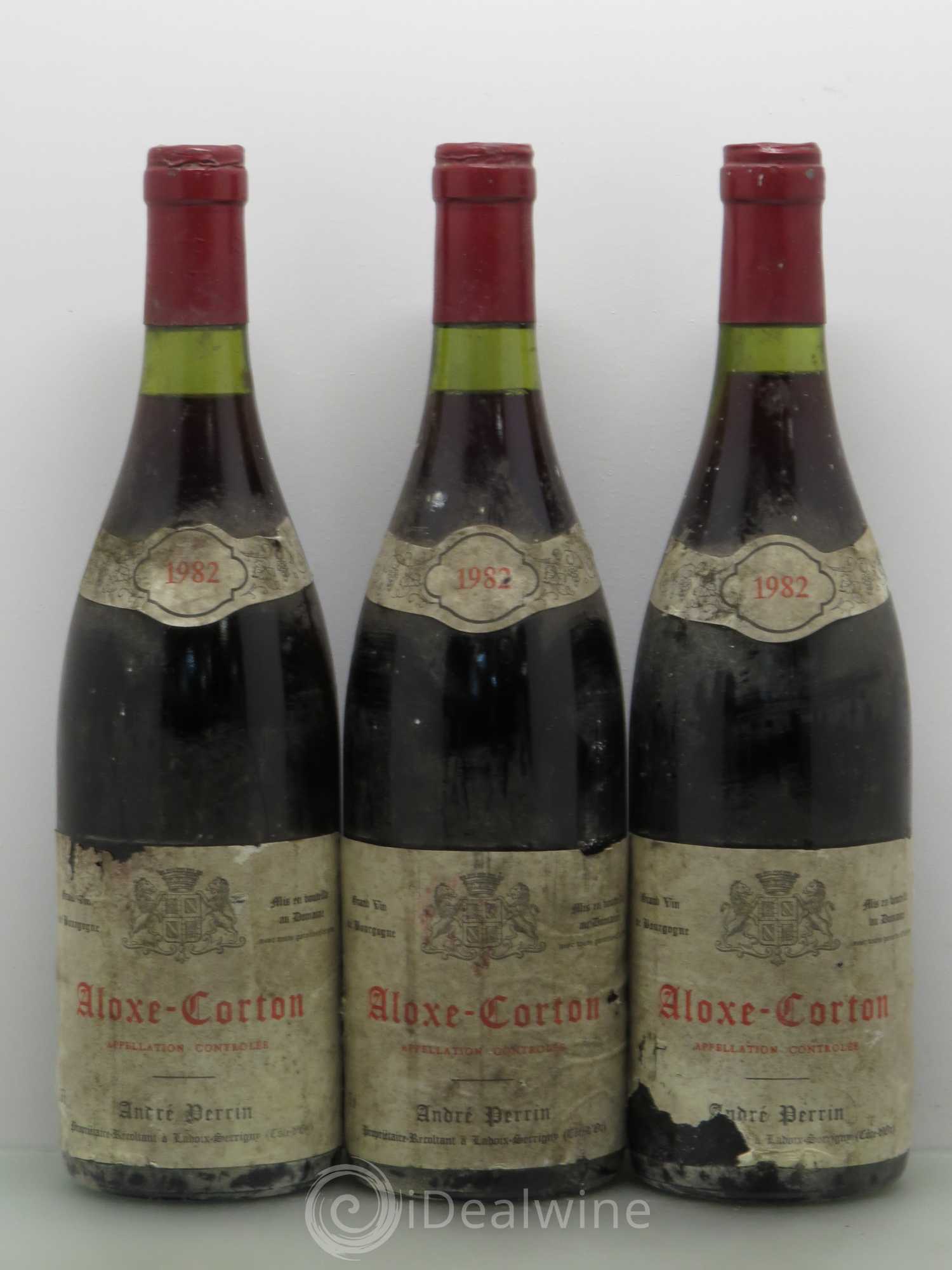 Aloxe-Corton Perrin 1982 - Lot de 3 bouteilles - 0