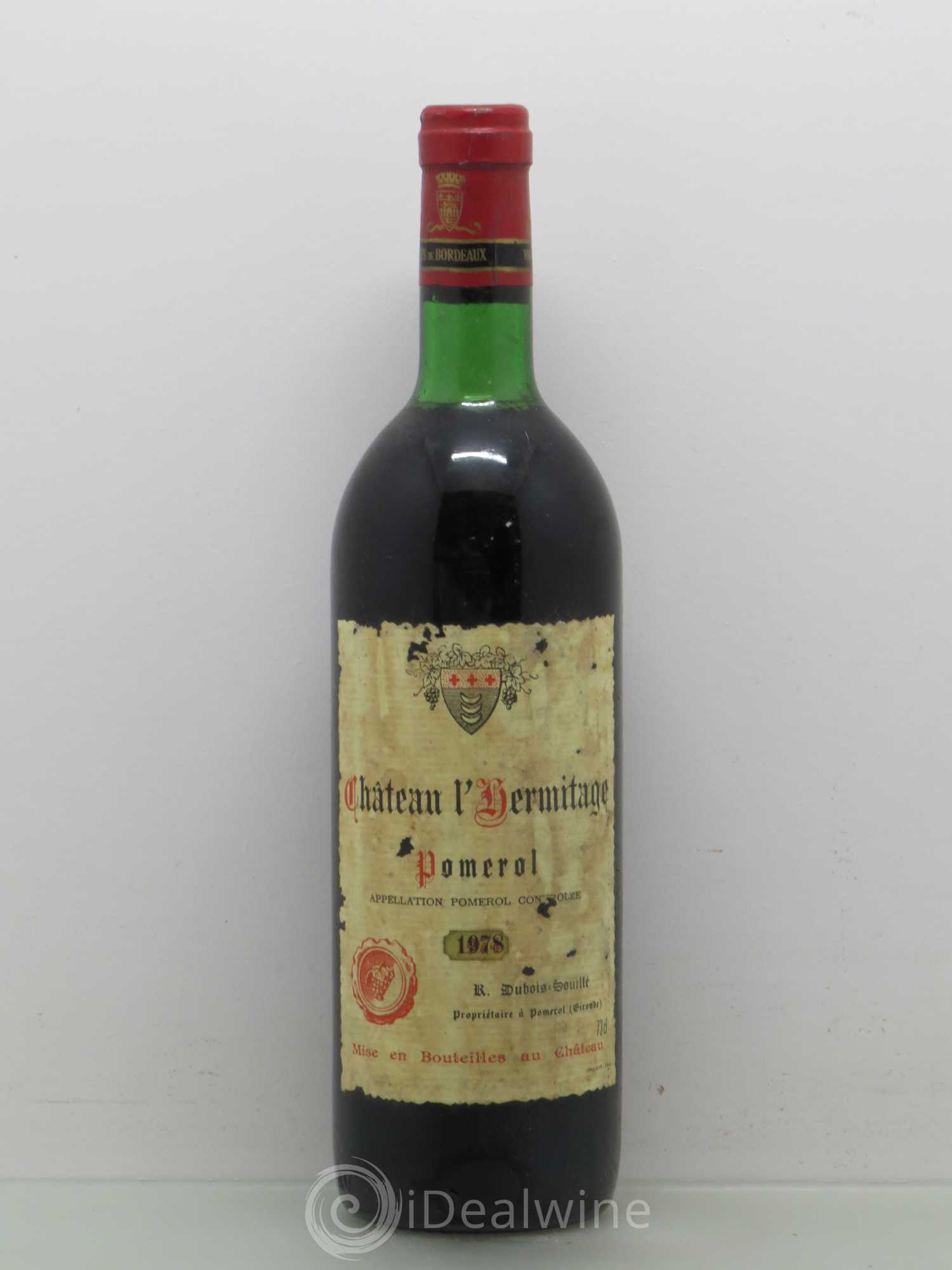 Pomerol Chateau L'Hermitage 1978 - Posten von 1 Flasche - 0