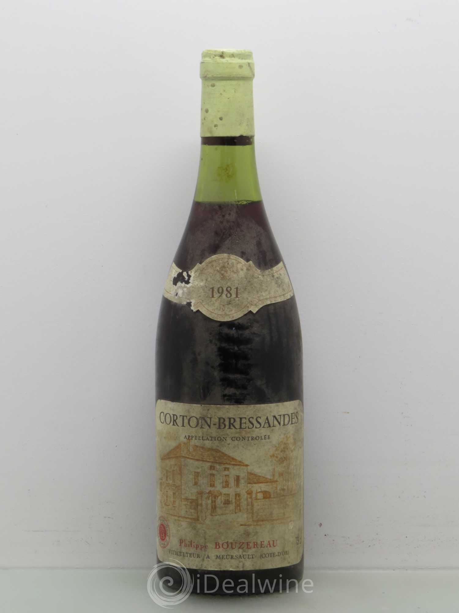 Corton Grand Cru Bressandres Philippe Bouzereau 1981 - Posten von 1 Flasche - 0