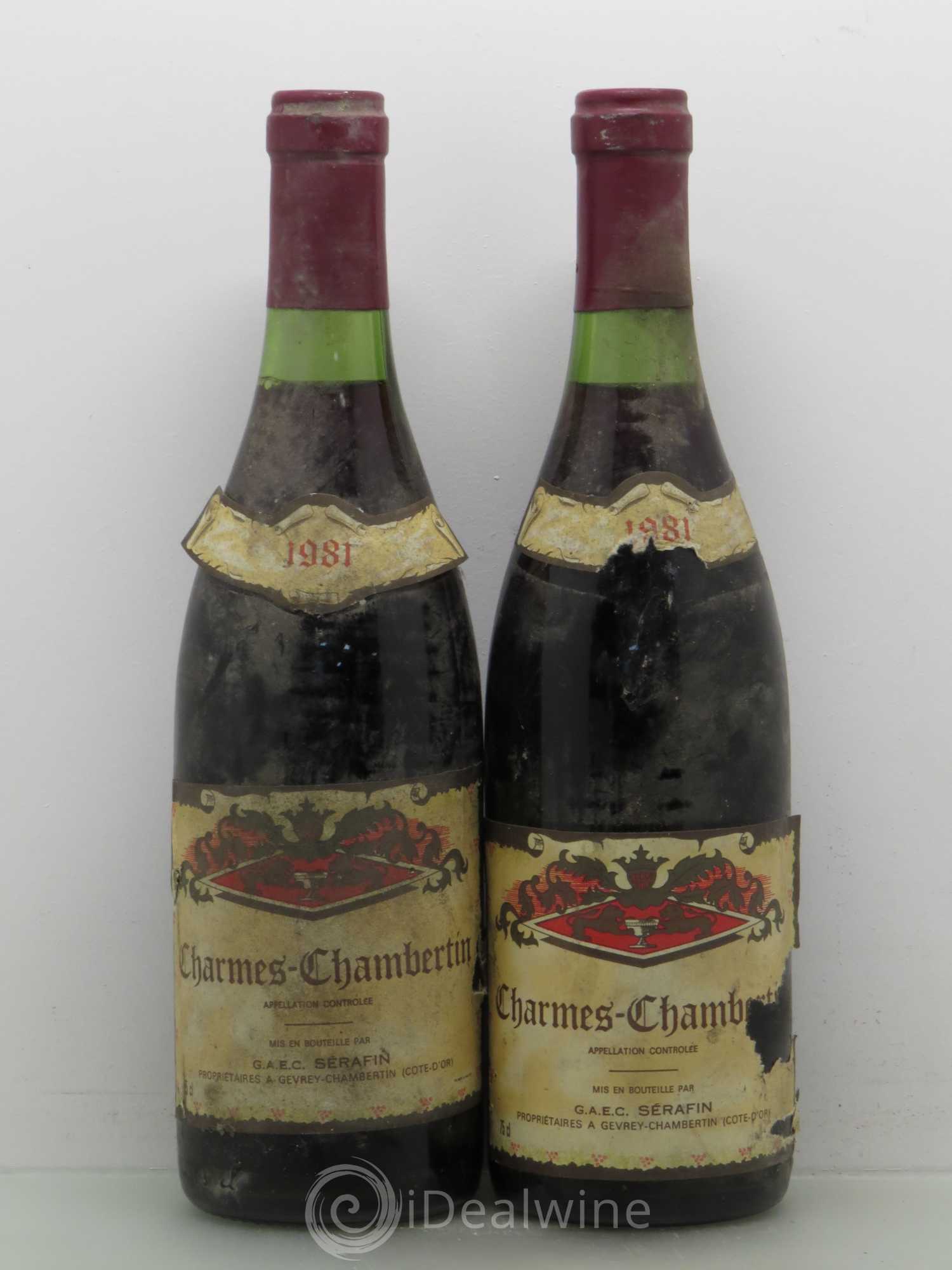 Charmes-Chambertin Grand Cru Serafin 1981 - Lot de 2 bouteilles - 0