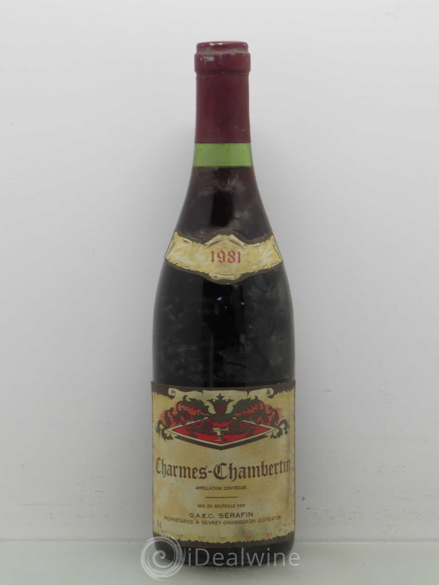 Charmes-Chambertin Grand Cru Serafin 1981 - Lot de 1 bouteille - 0