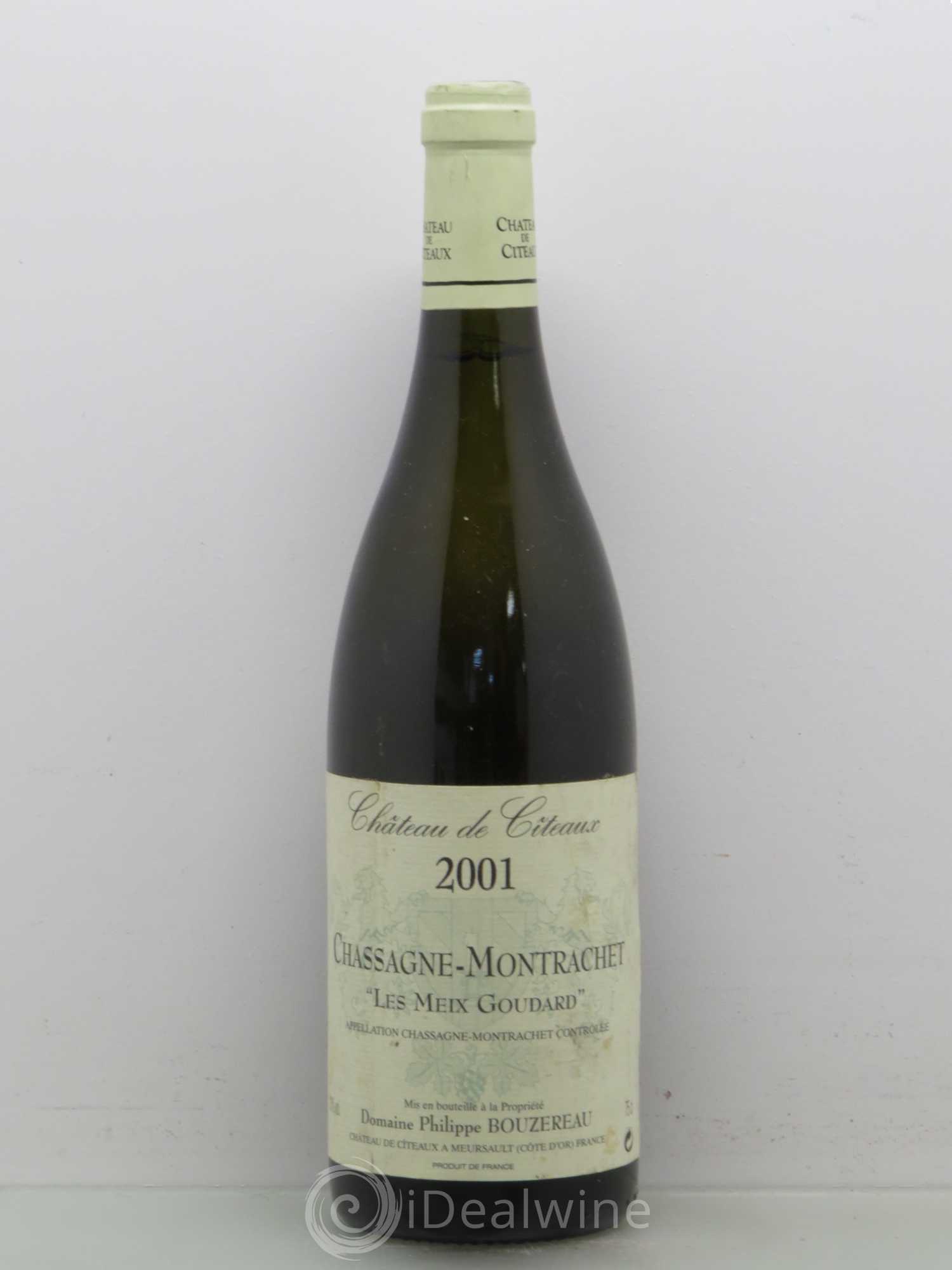 Chassagne-Montrachet Les Meix Goudard Philippe Bouzereau 2001 - Posten von 1 Flasche - 0