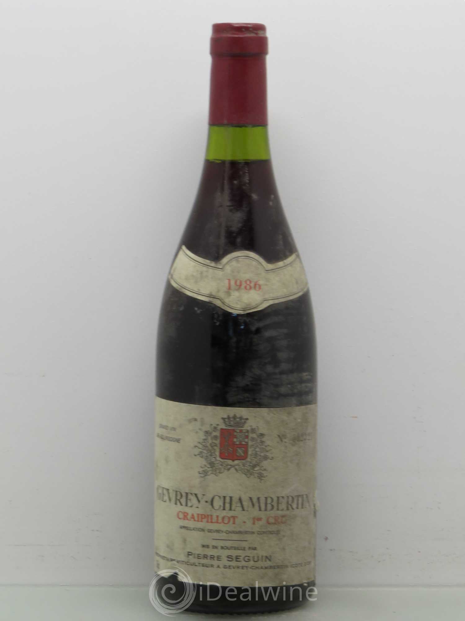 Gevrey-Chambertin 1er Cru Carpillot Seguin 1986 - Posten von 1 Flasche - 0