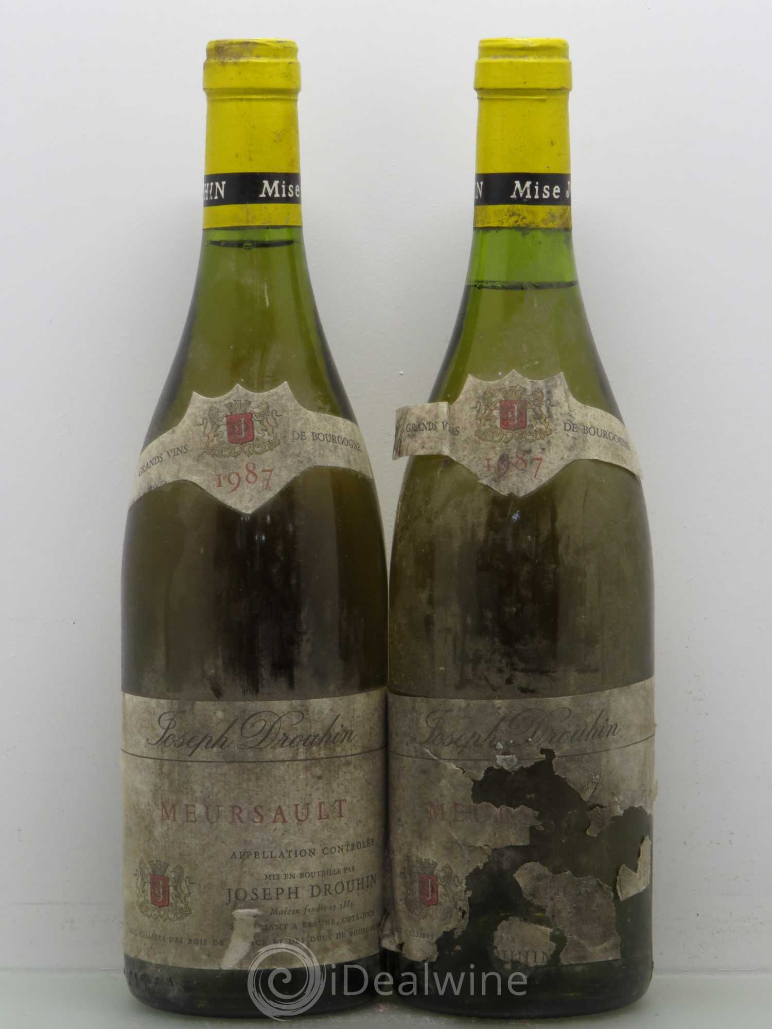 Meursault J,Drouhin 1987 - Posten von 2 Flaschen - 0