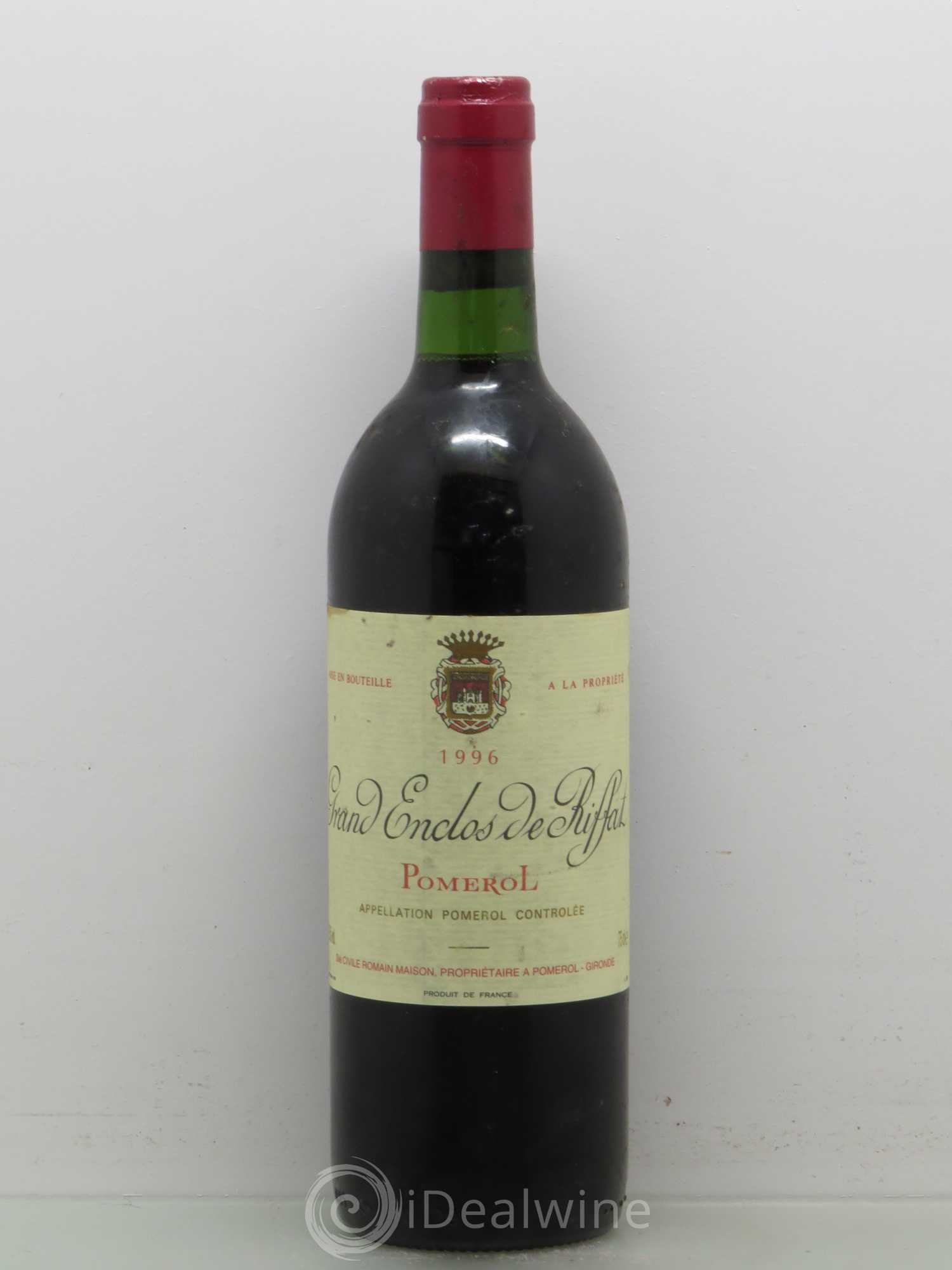 Bordeaux Grand Enclos de Riffat (sans prix de réserve) 1996 - Posten von 1 Flasche - 0