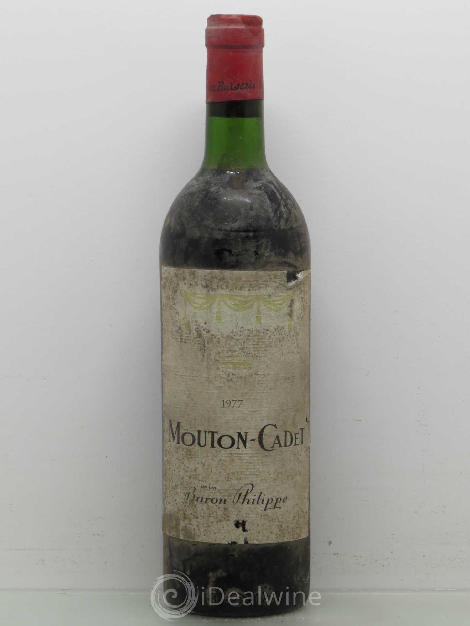 Château Mouton Cadet 1977 - Lot de 1 bouteille - 0