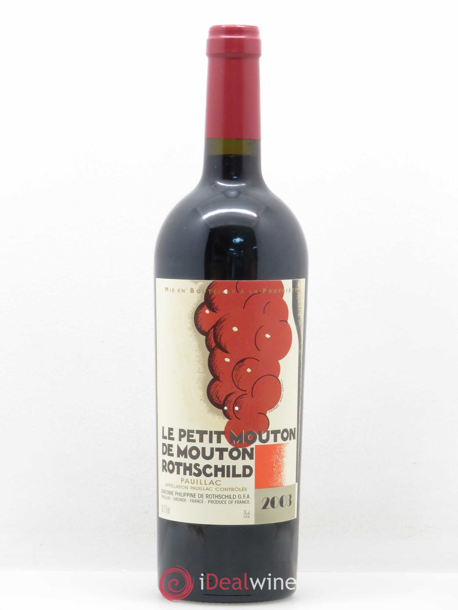 Petit Mouton Second Vin 2003 - Lot de 1 bouteille - 0