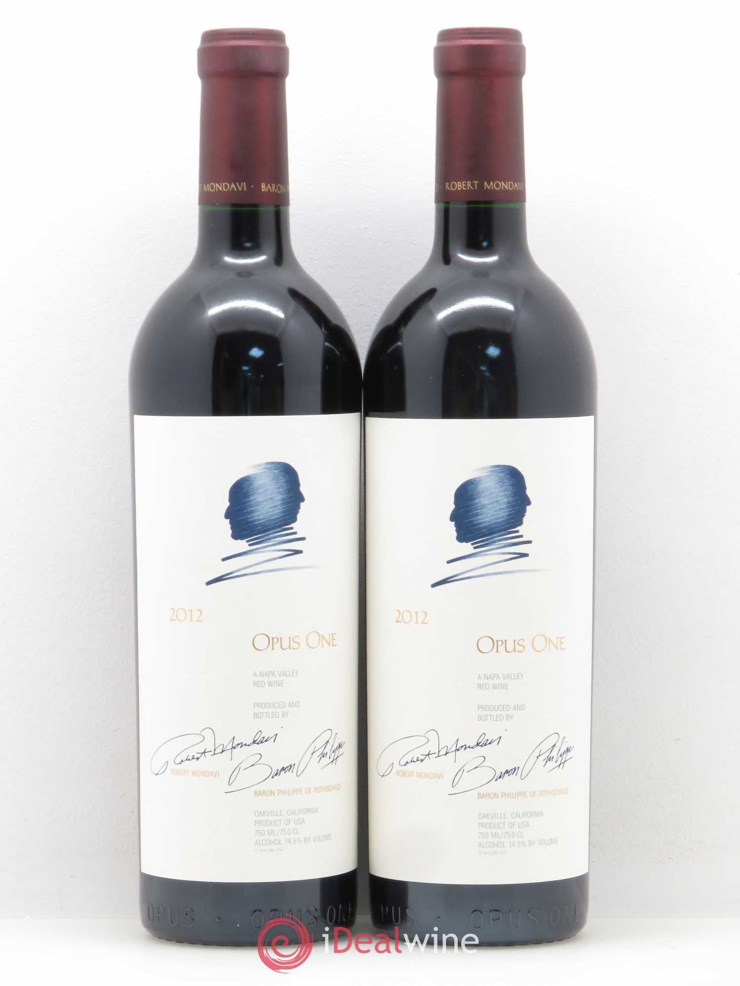 Napa Valley Opus One Robert Mondavi 2012 - Lot de 2 bouteilles - 0
