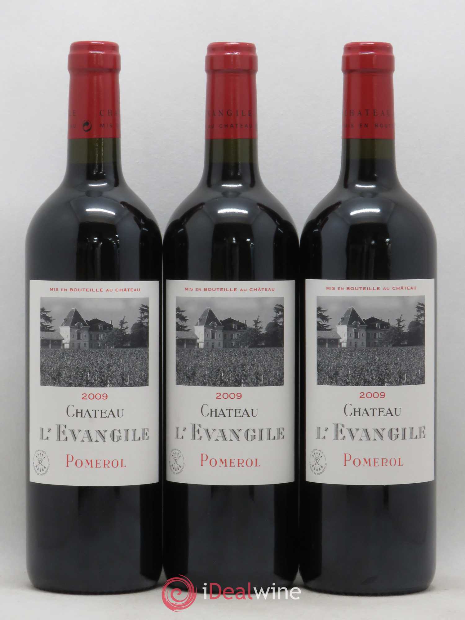 Château l' Évangile 2009 - Lot de 3 bouteilles - 0