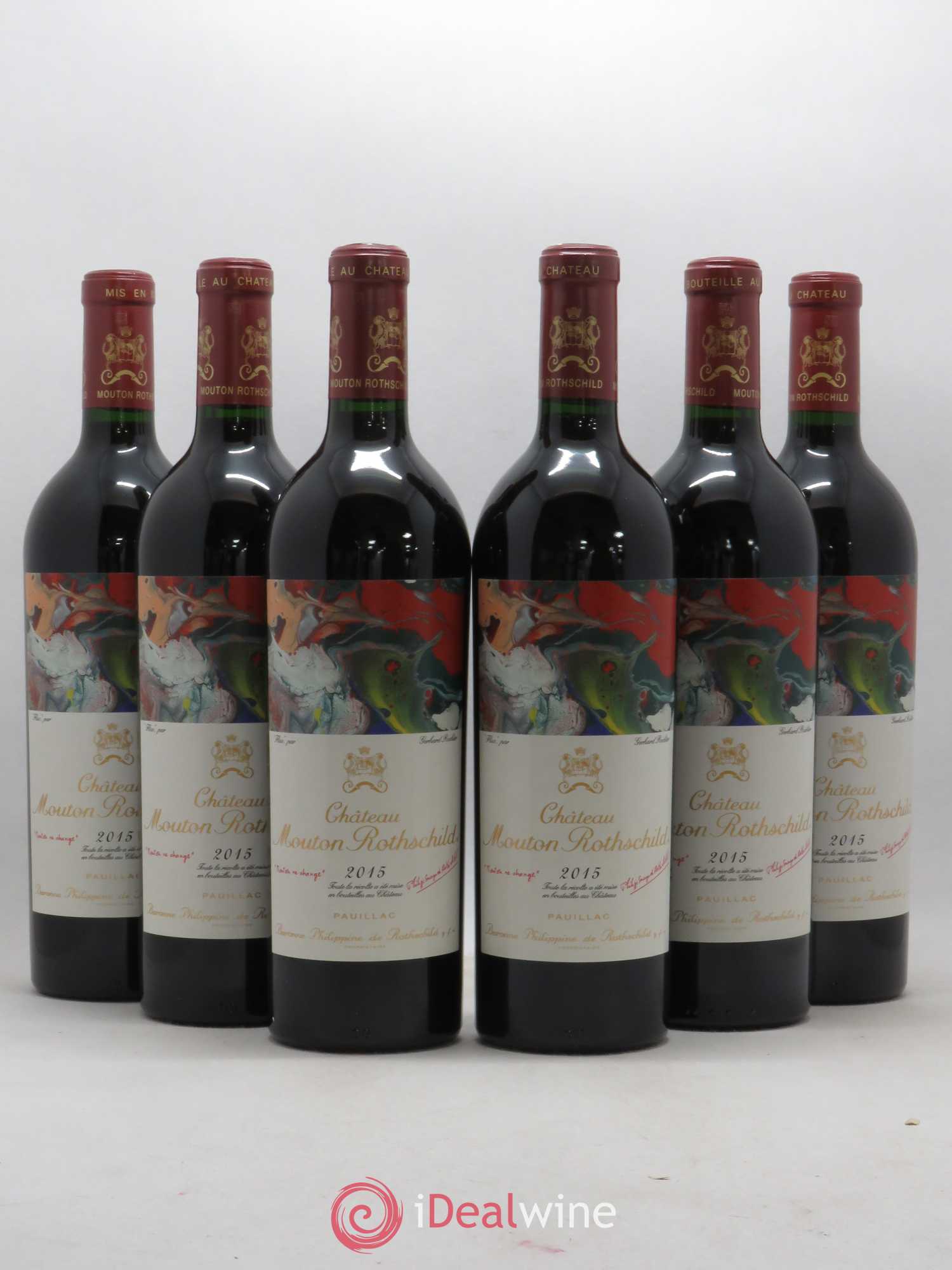 Château Mouton Rothschild 1er Grand Cru Classé 2015 - Lot de 6 bouteilles - 0