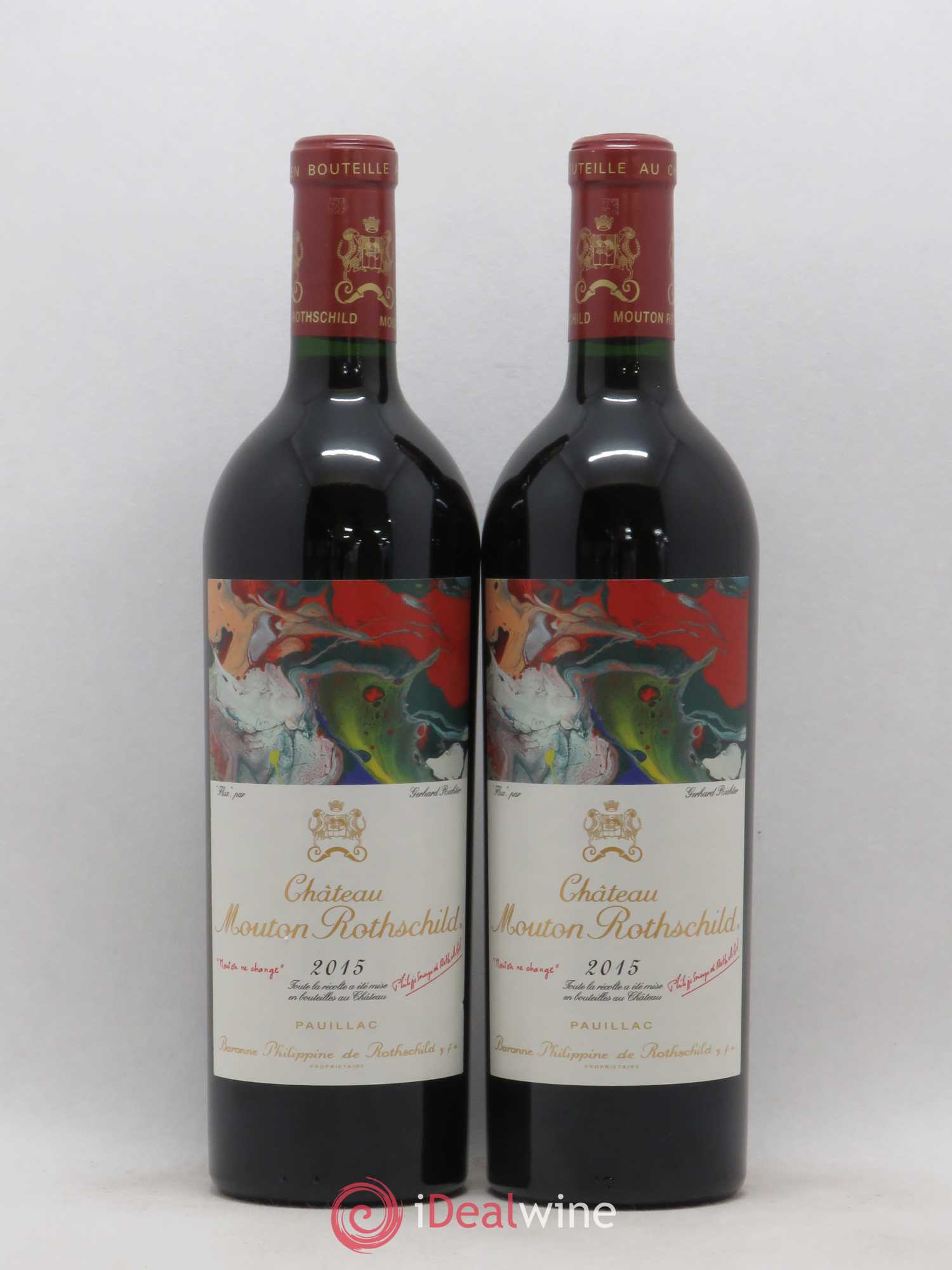 Château Mouton Rothschild 1er Grand Cru Classé 2015 - Lot de 2 bouteilles - 0