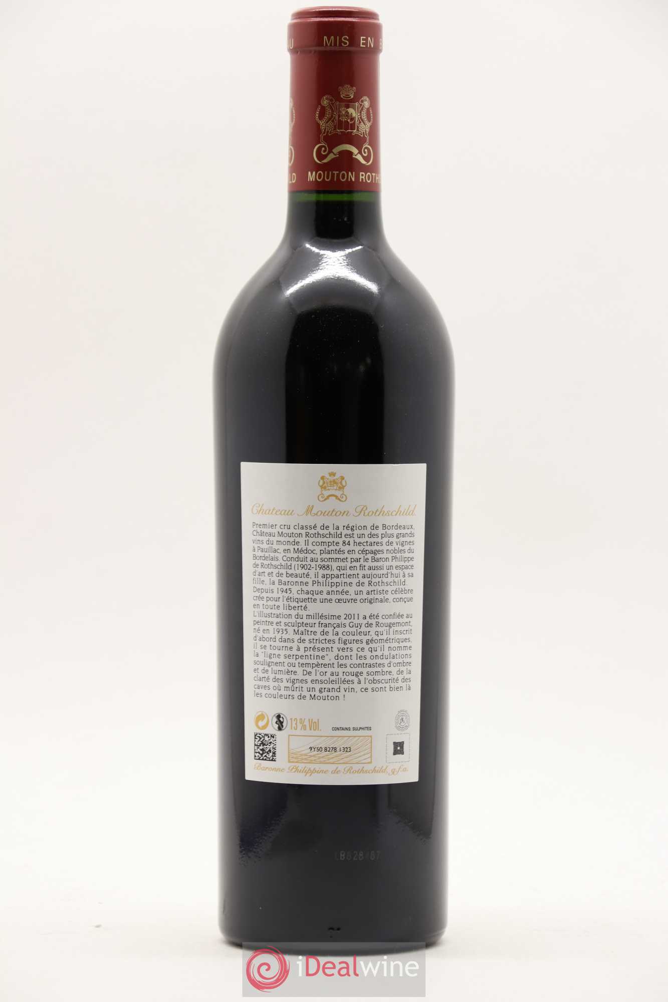 Château Mouton Rothschild 1er Grand Cru Classé 2011 - Lot de 1 bouteille - 1
