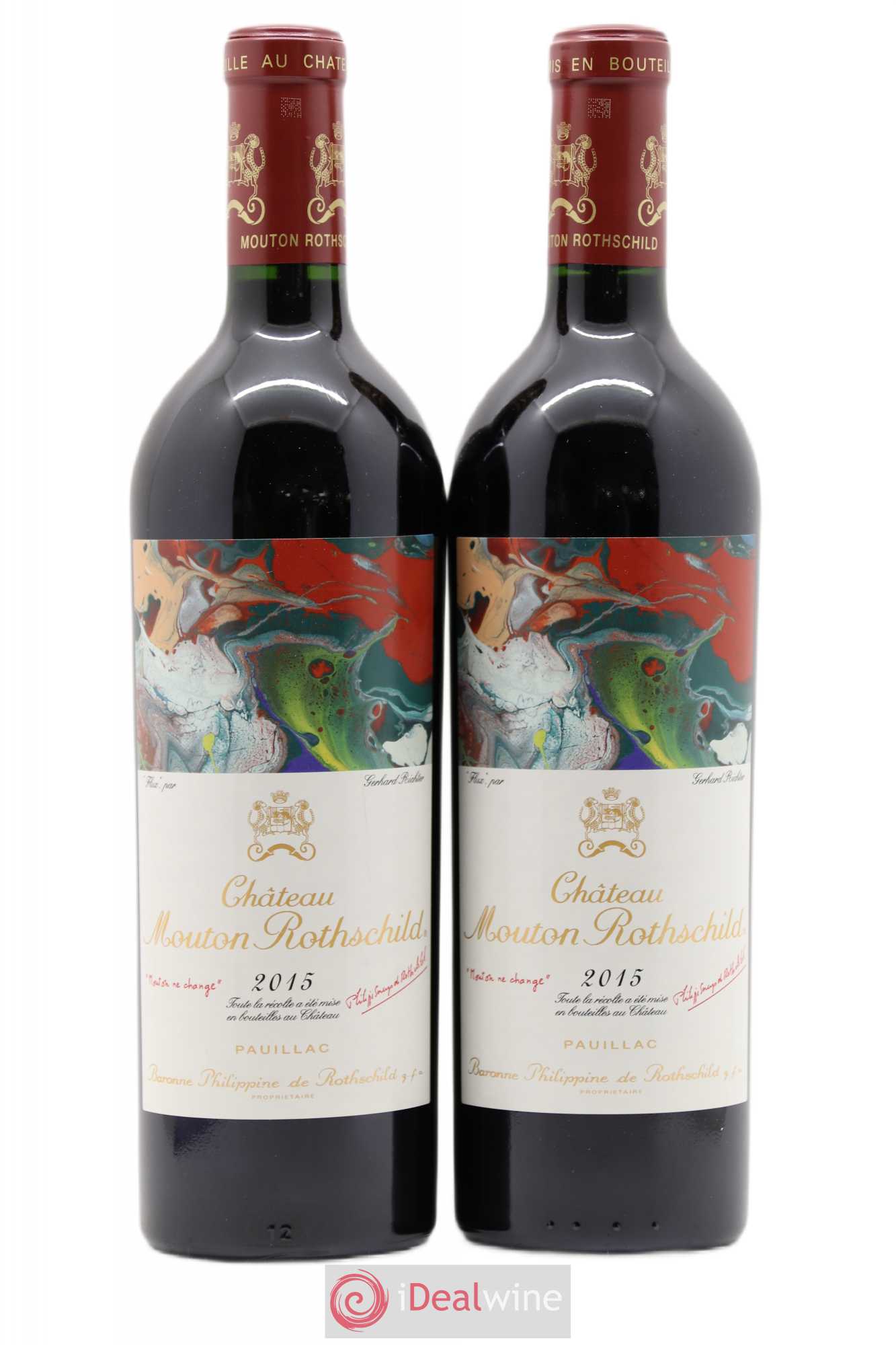 Château Mouton Rothschild 1er Grand Cru Classé 2015 - Lot de 2 bouteilles - 0