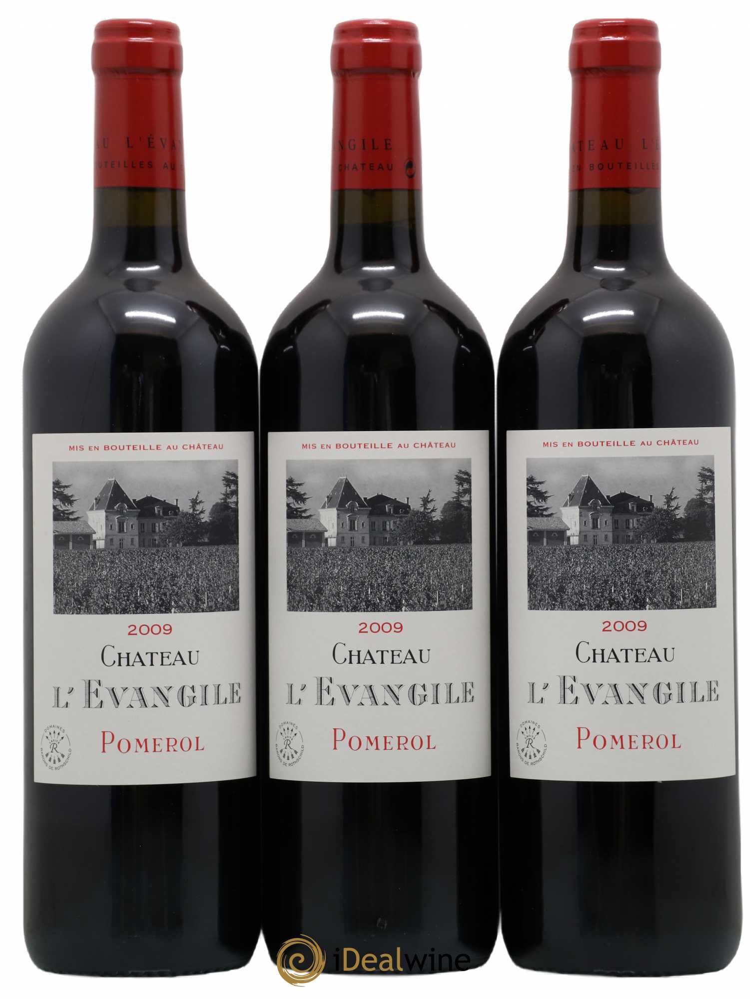 Château l' Évangile 2009 - Lot de 3 bouteilles - 0