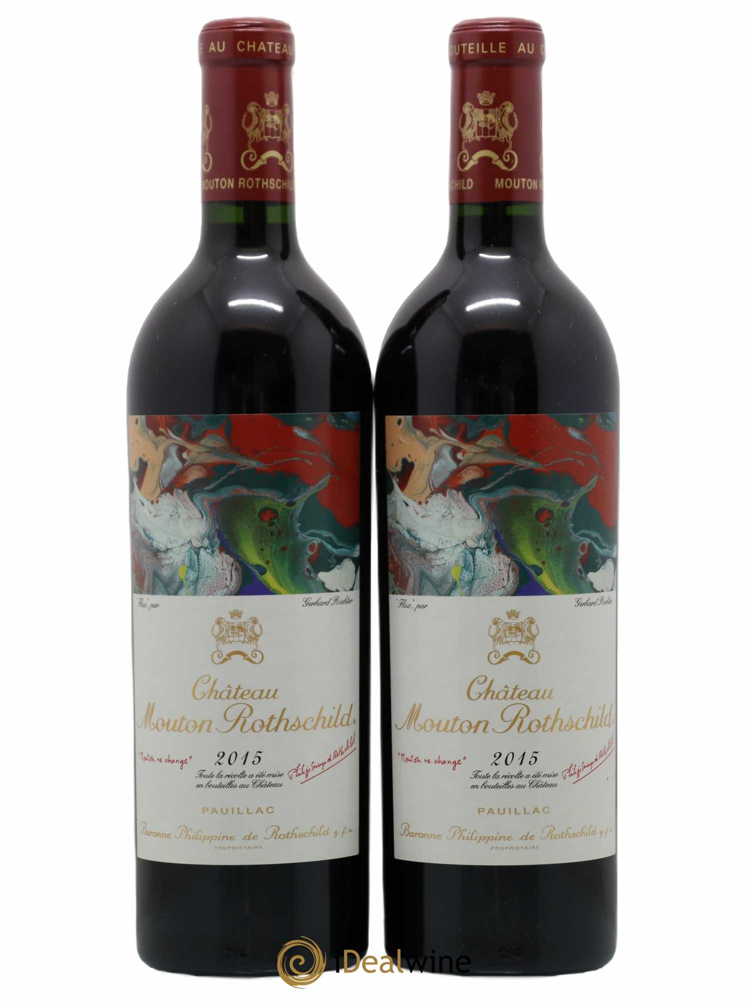 Château Mouton Rothschild 1er Grand Cru Classé 2015 - Lot de 2 bouteilles - 0