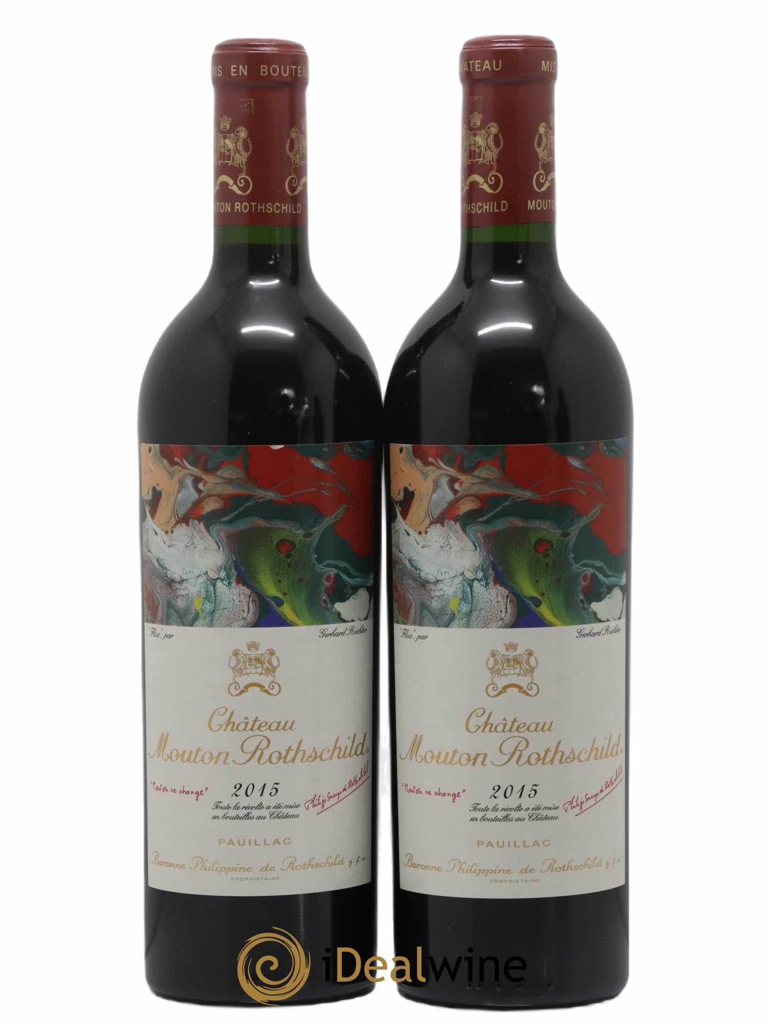 Château Mouton Rothschild 1er Grand Cru Classé 2015 - Lot de 2 bouteilles - 0