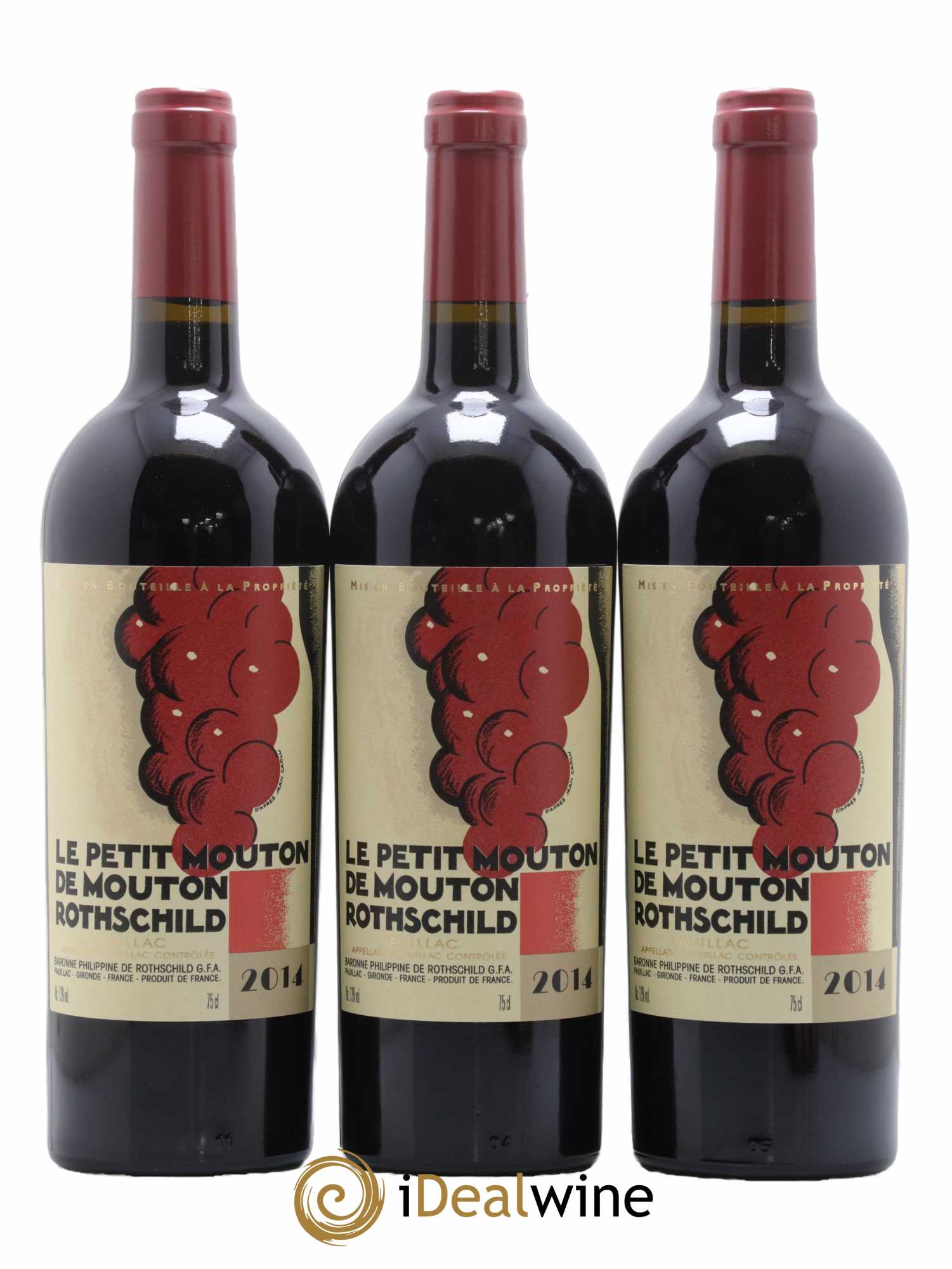 Petit Mouton Second Vin 2014 - Lot de 3 bouteilles - 0