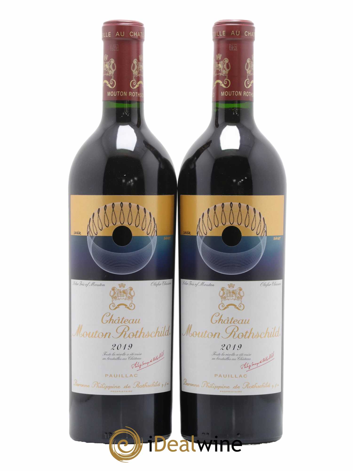 Château Mouton Rothschild 1er Grand Cru Classé 2019 - Lot de 2 bouteilles - 0