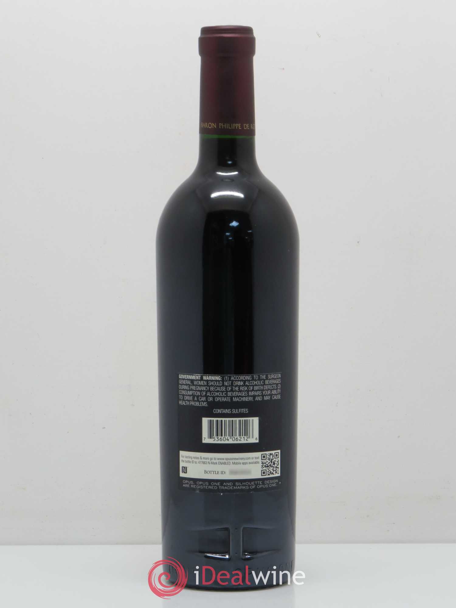 Napa Valley Opus One Robert Mondavi 2012 - Lot de 1 bouteille - 1