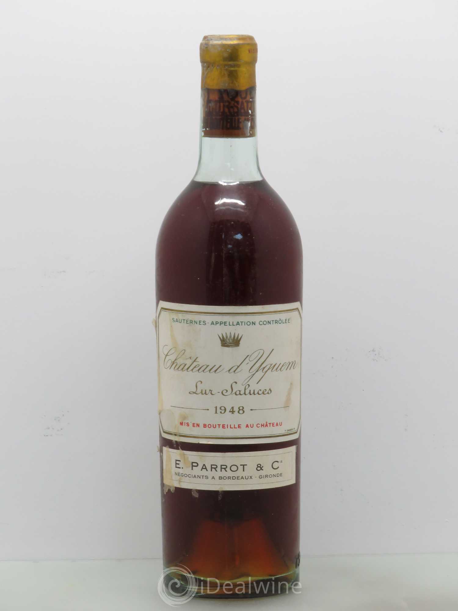 Château d' Yquem 1er Cru Classé Supérieur 1948 - Lotto di 1 bottiglia - 0
