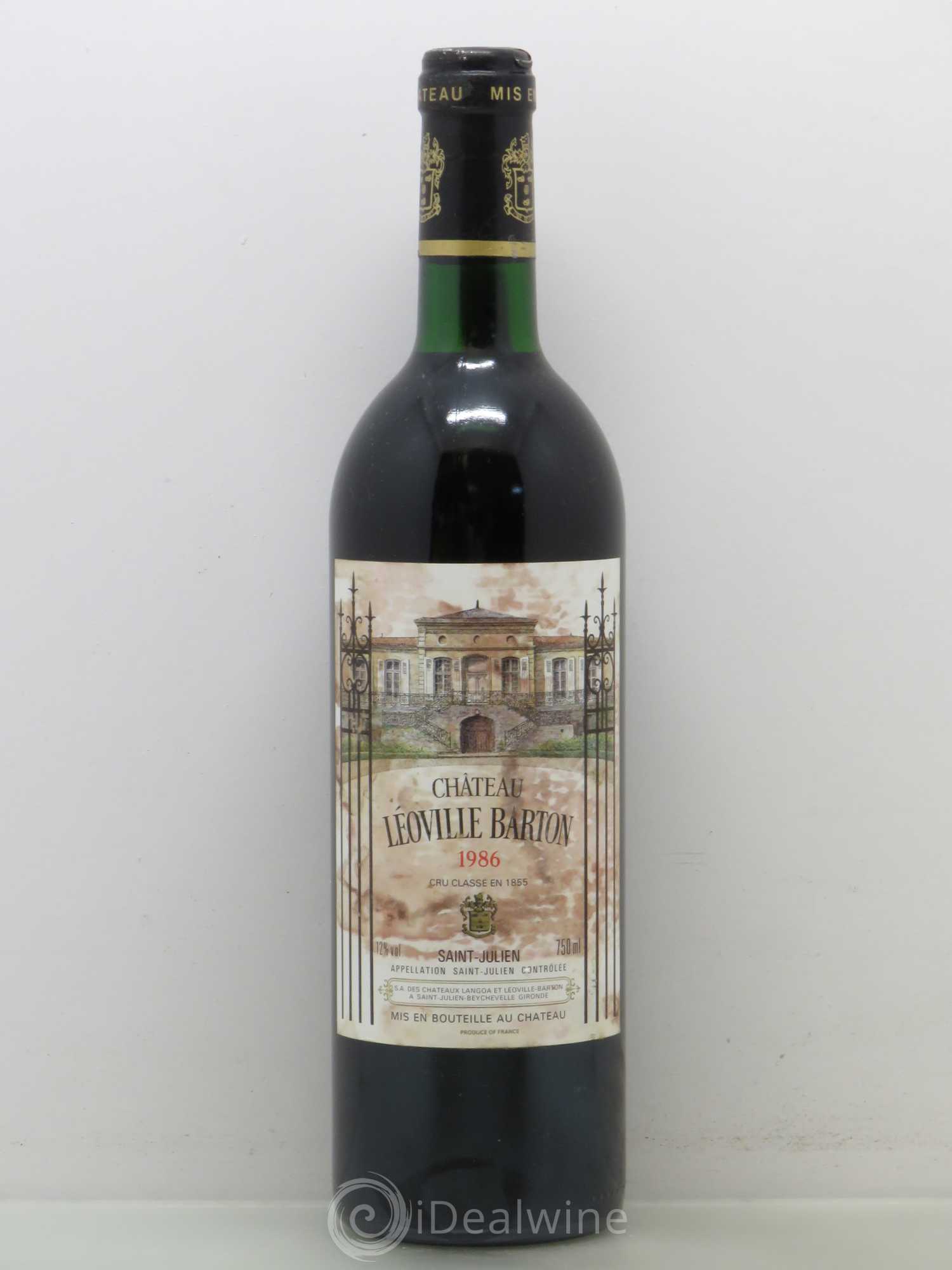 Château Léoville Barton 2ème Grand Cru Classé 1986 - Lot de 1 bouteille - 0