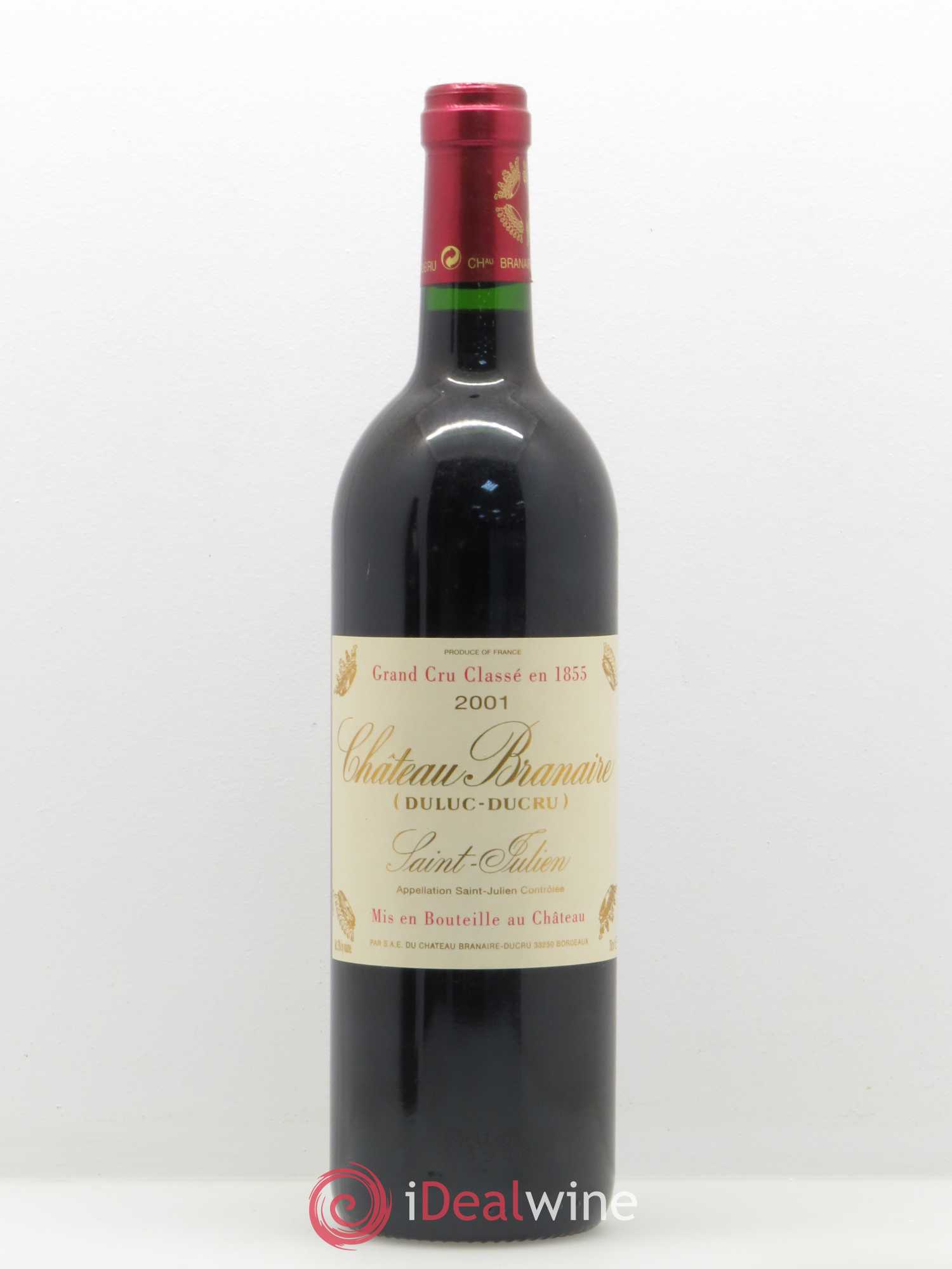 Château Branaire Ducru 4ème Grand Cru Classé 2001 - Lot de 1 bouteille - 0