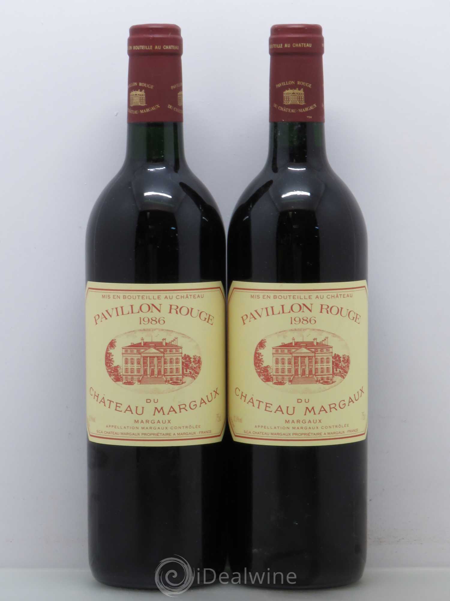 Pavillon Rouge du Château Margaux Second Vin 1986 - Lot de 2 bouteilles - 0
