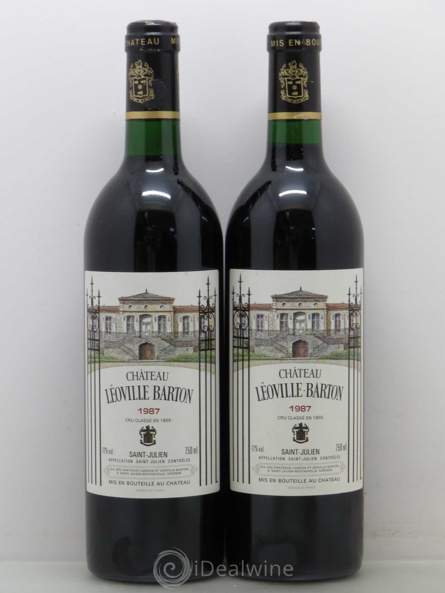 Château Léoville Barton 2ème Grand Cru Classé 1987 - Lot de 2 bouteilles - 0