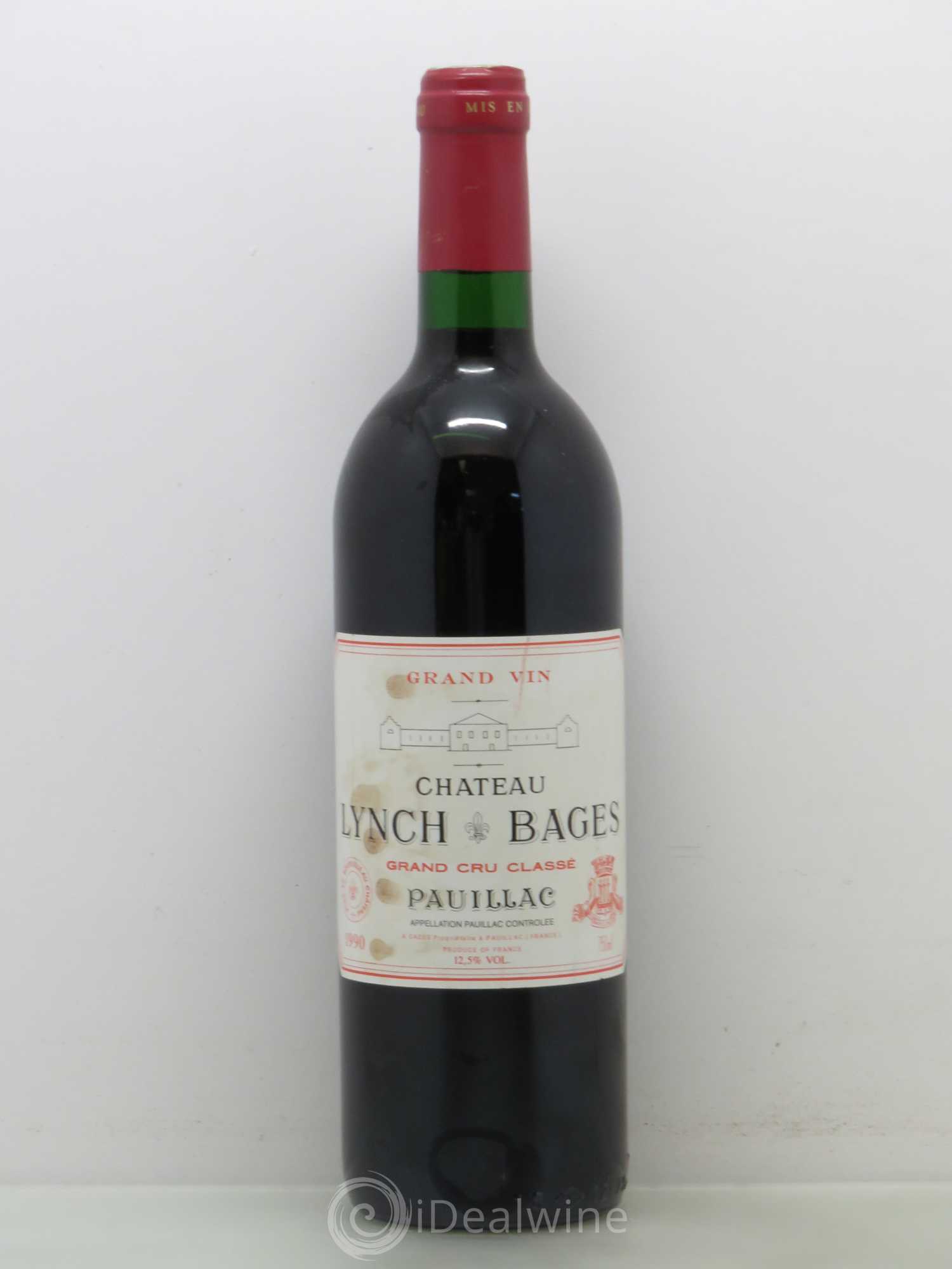 Château Lynch Bages 5ème Grand Cru Classé 1990 - Lot de 1 bouteille - 0