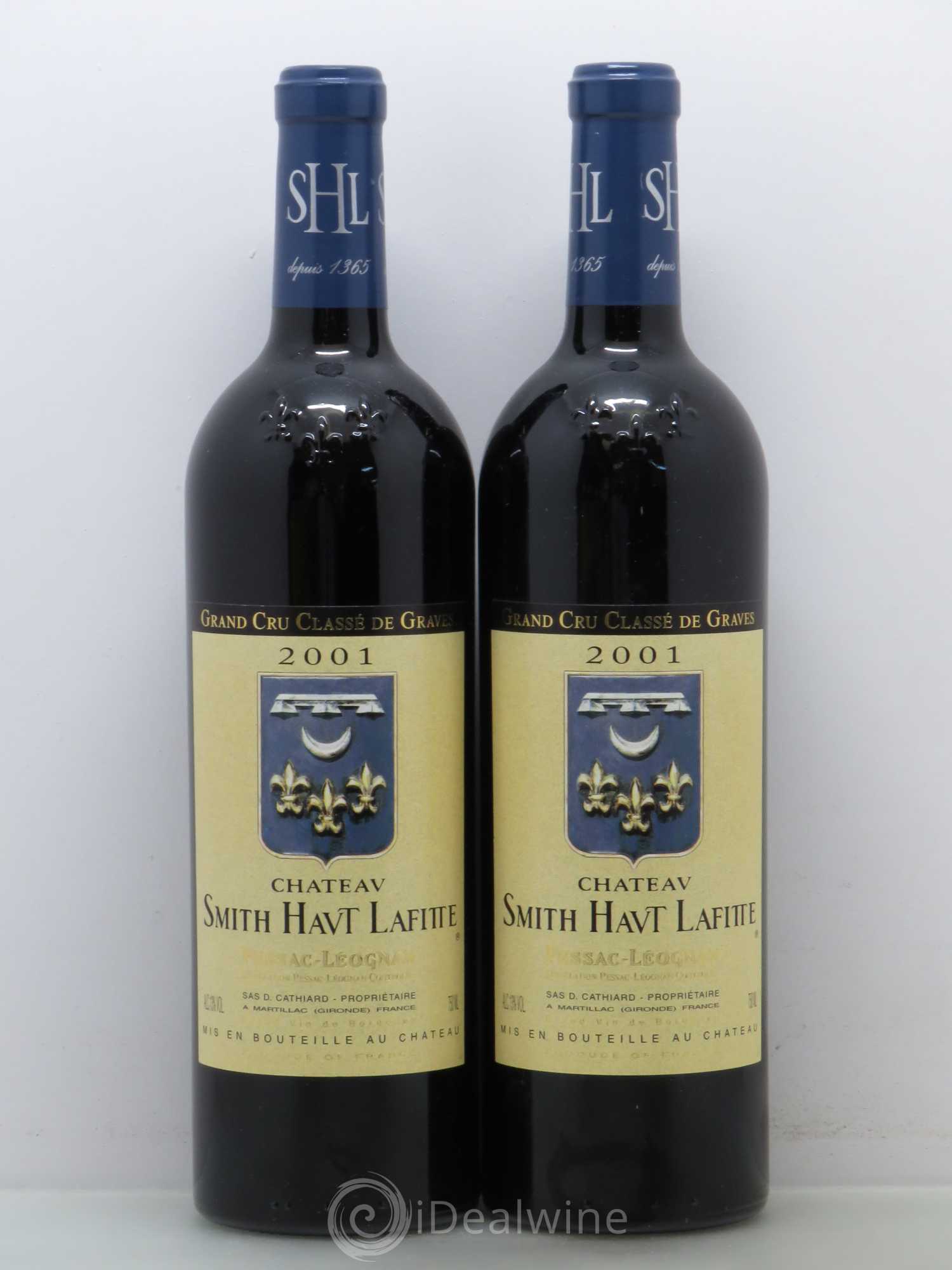 Château Smith Haut Lafitte Cru Classé de Graves 2001 - Lot de 2 bouteilles - 0
