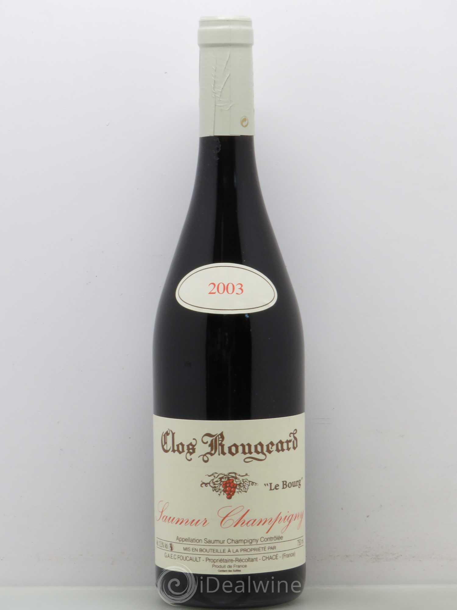 Saumur-Champigny Le Bourg Clos Rougeard 2003 - Lot de 1 bouteille - 0