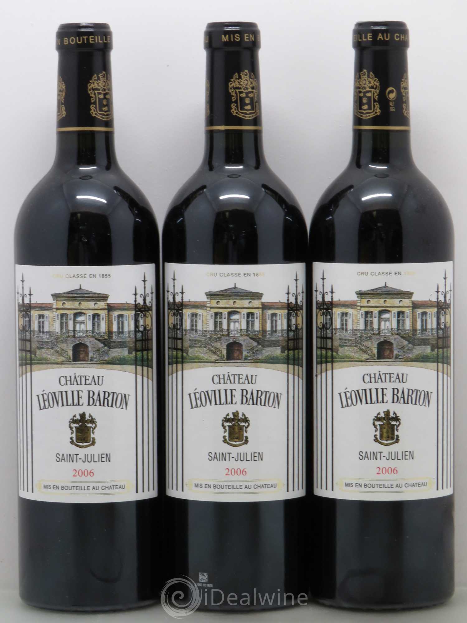 Château Léoville Barton 2ème Grand Cru Classé 2006 - Lot de 3 bouteilles - 0