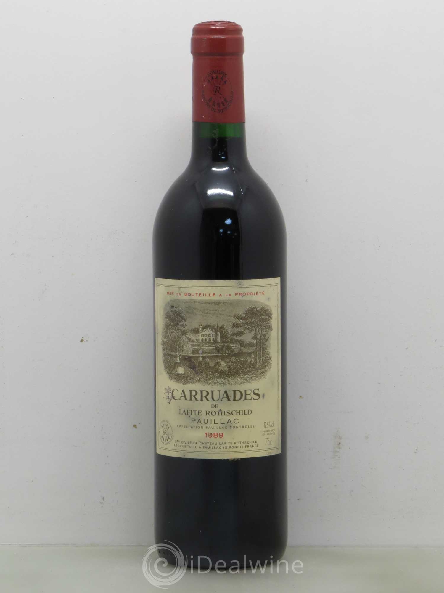 Carruades de Lafite Rothschild Second Vin 1989 - Lot de 1 bouteille - 0