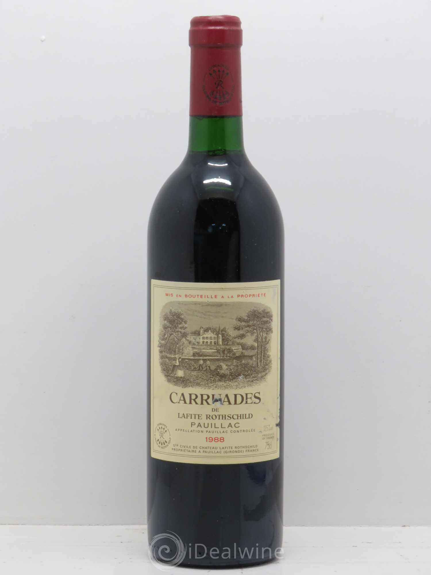 Carruades de Lafite Rothschild Second Vin 1988 - Lot de 1 bouteille - 0