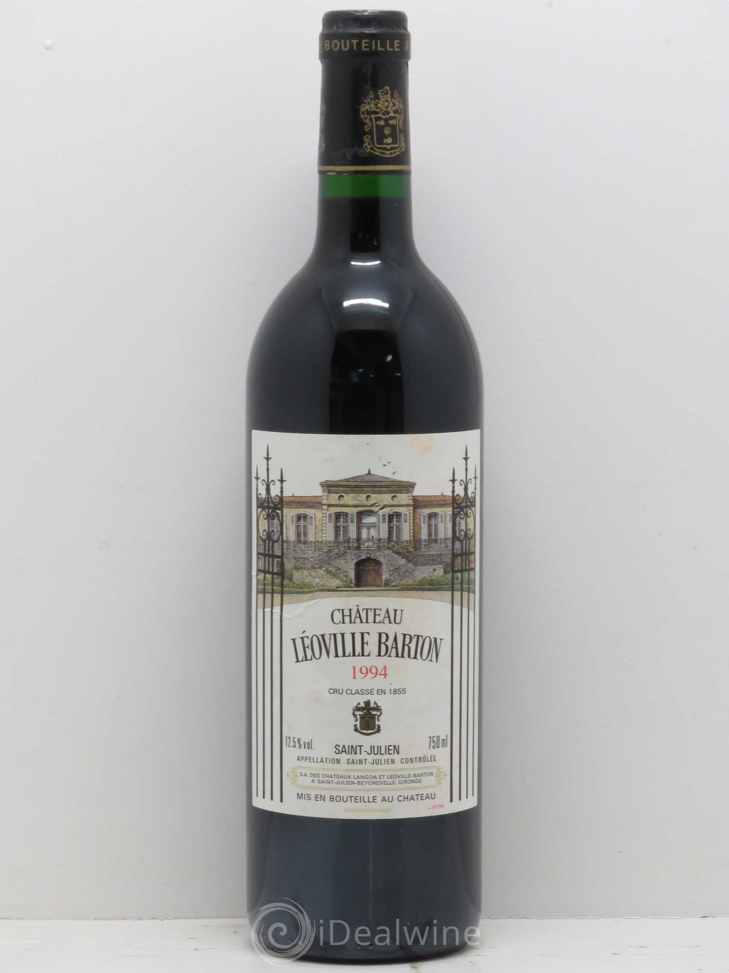 Château Léoville Barton 2ème Grand Cru Classé 1994 - Lot de 1 bouteille - 0