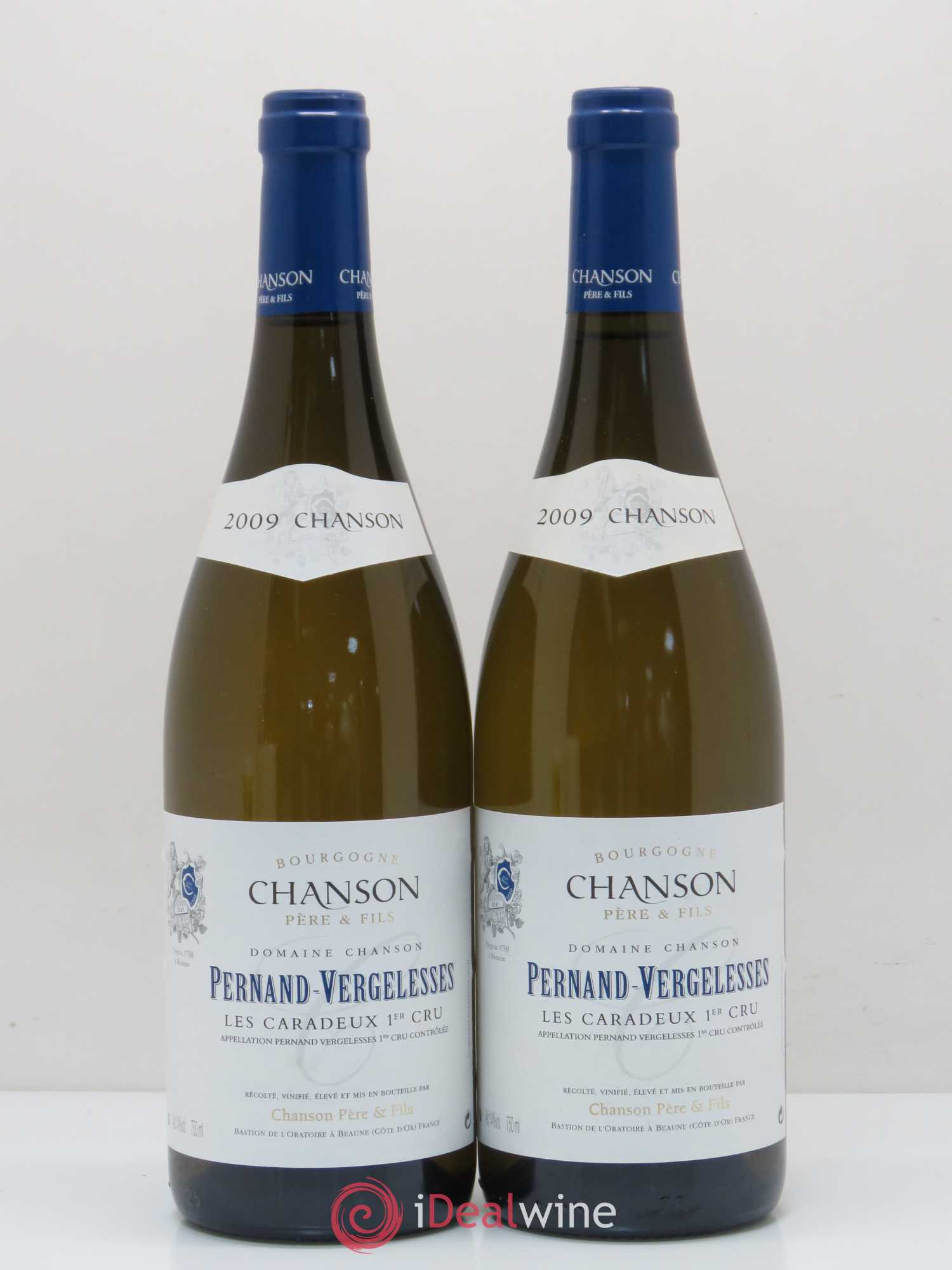 Pernand-Vergelesses 1er Cru Les Caradeux Domaine Chanson 2009 - Posten von 2 Flaschen - 0